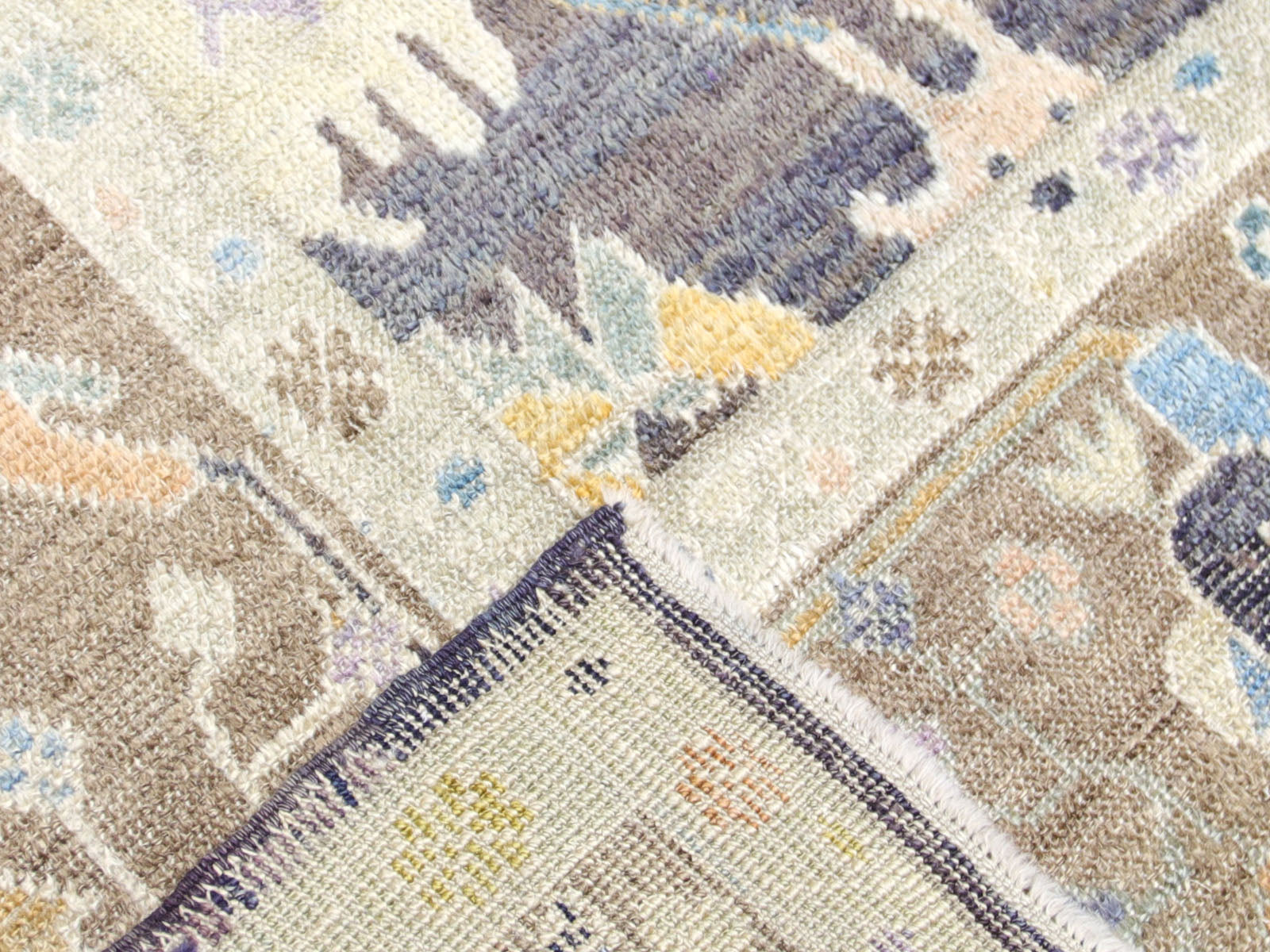 Vintage Turkish Oushak Rug - 10'2" x 14'7"