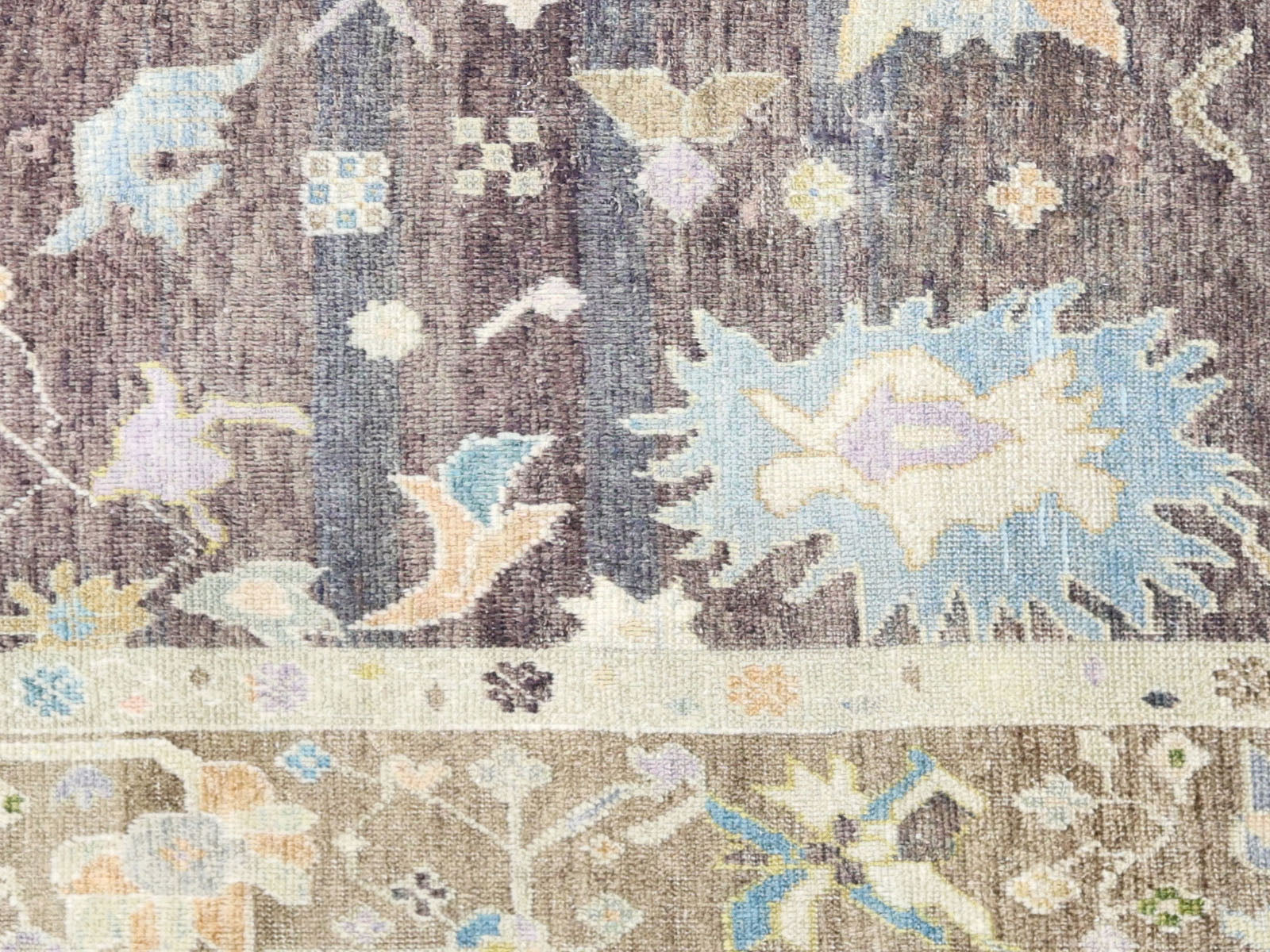 Vintage Turkish Oushak Rug - 10'2" x 14'7"