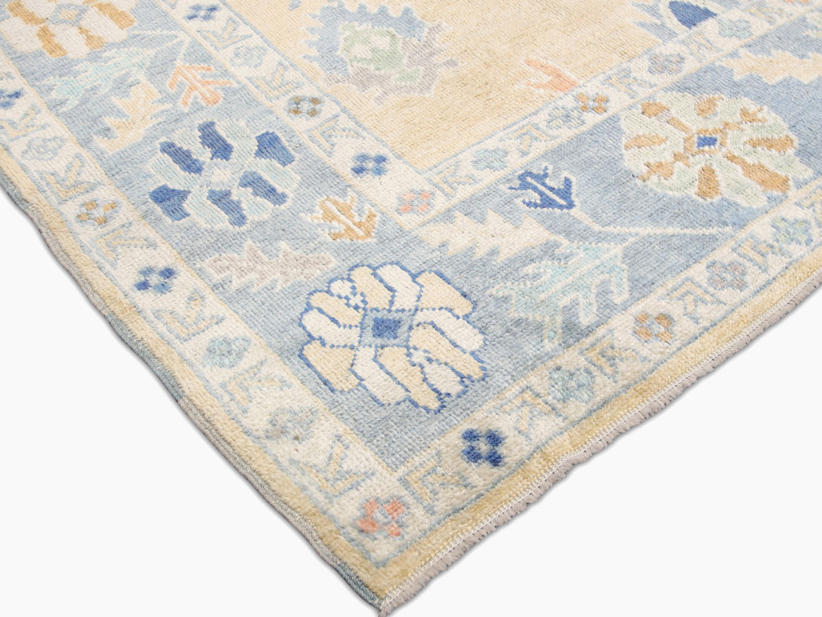 Vintage Turkish Oushak Rug - 8'11" x 11'9"
