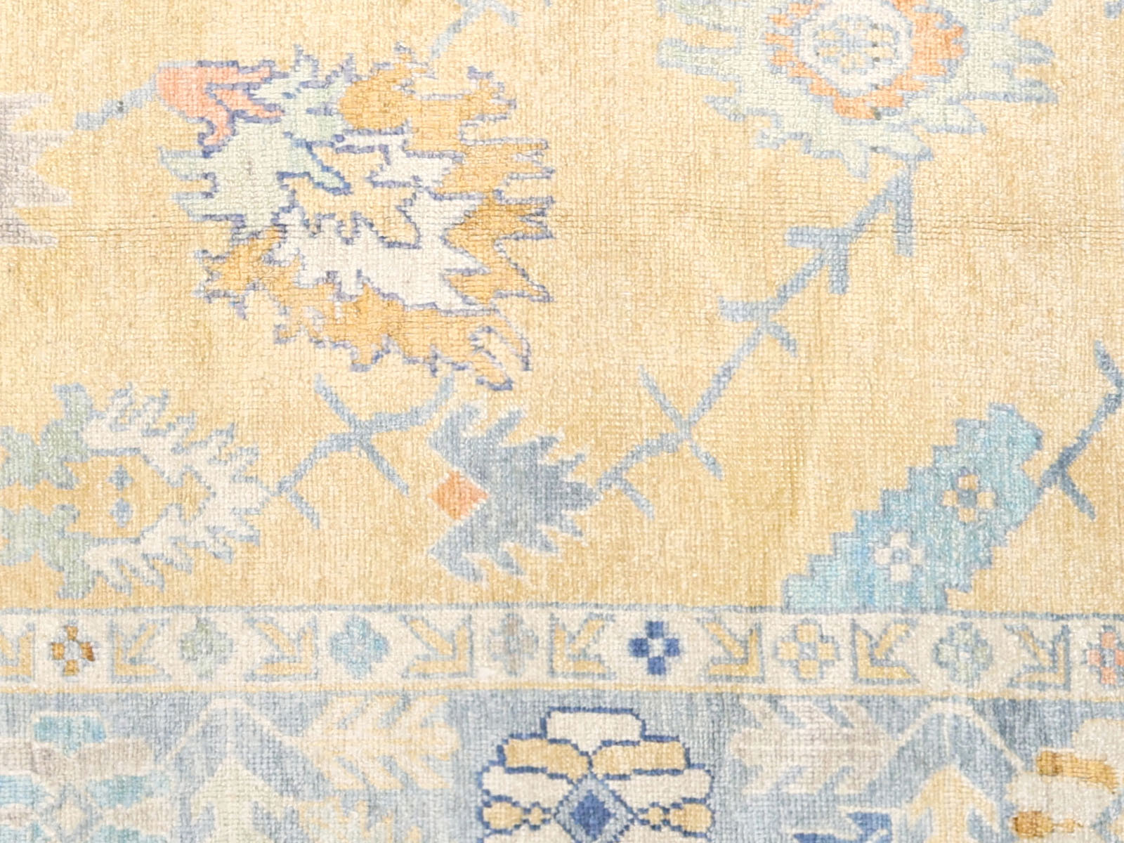 Vintage Turkish Oushak Rug - 8'11" x 11'9"