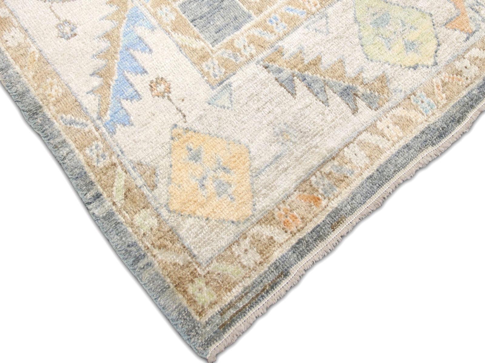 Vintage Turkish Oushak Rug - 10' x 13'7"