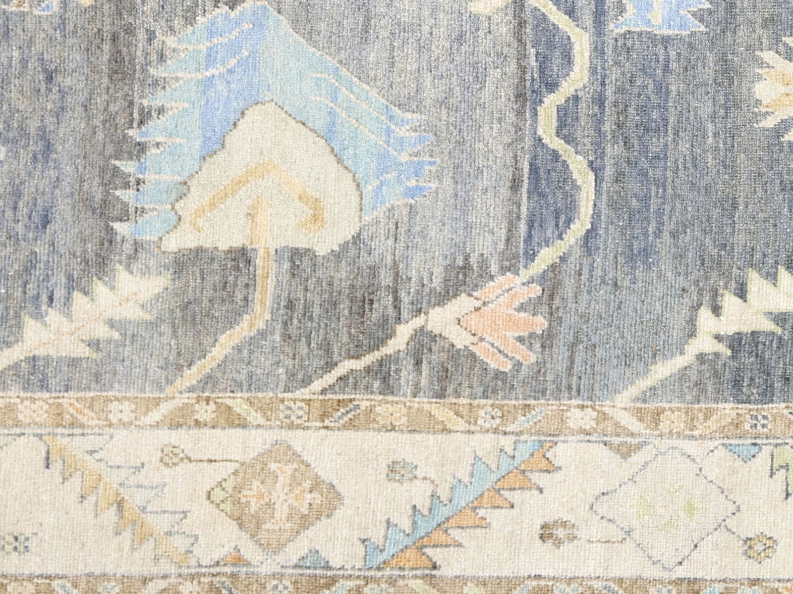 Vintage Turkish Oushak Rug - 10' x 13'7"
