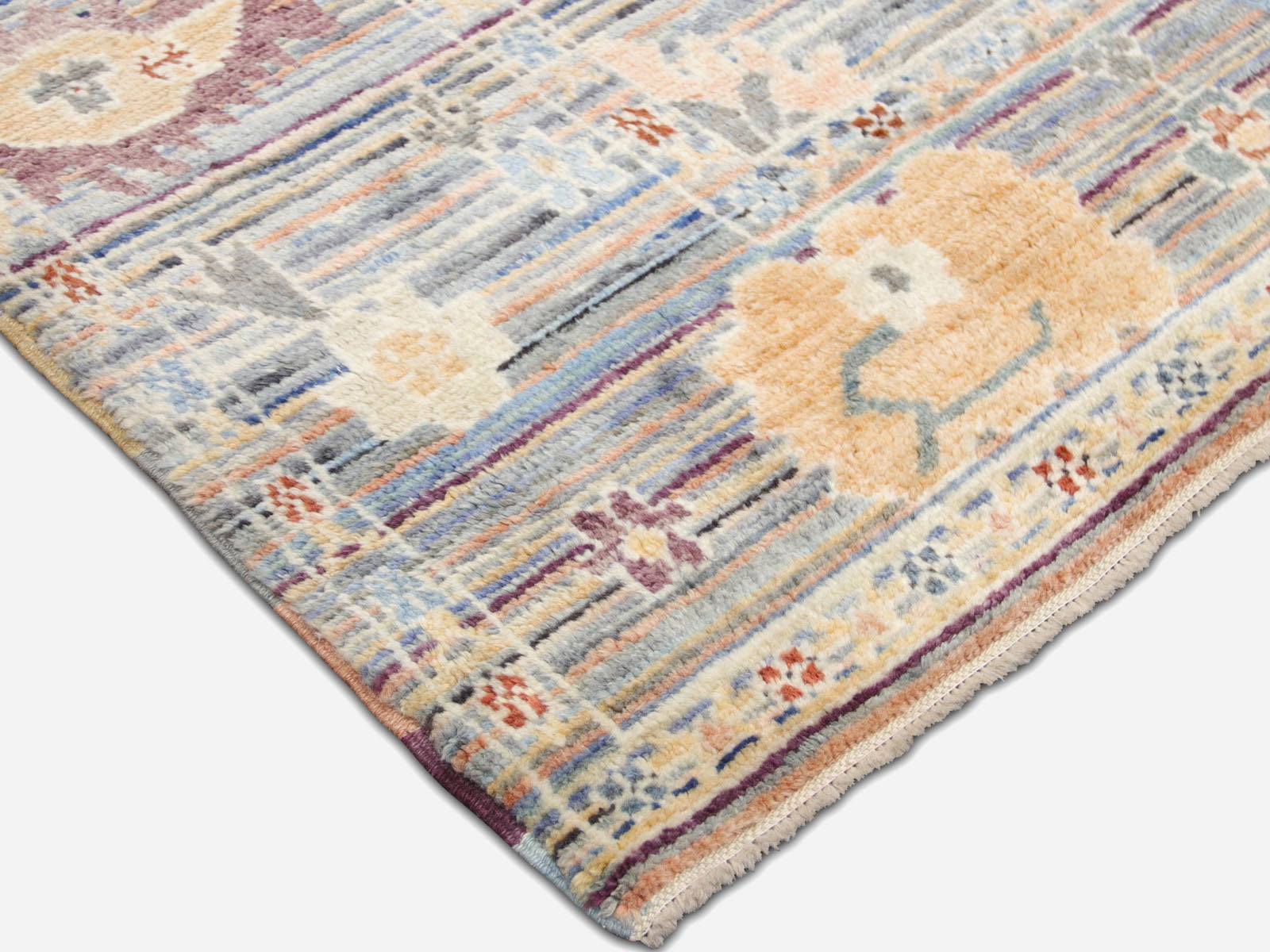 Vintage Turkish Oushak Rug - 9'1" x 11'11" - 240022