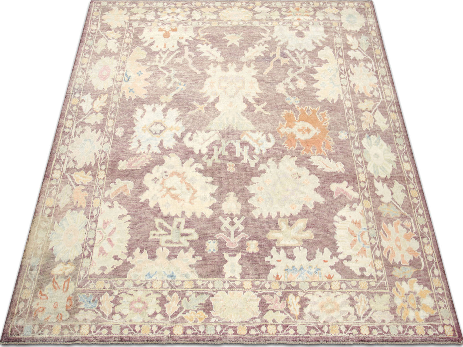 Vintage Turkish Oushak Rug - 9' x 11'3" - 240023