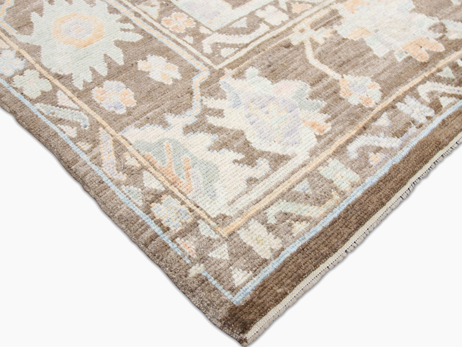 Vintage Turkish Oushak Rug - 9'9" x 14'5" - 240024