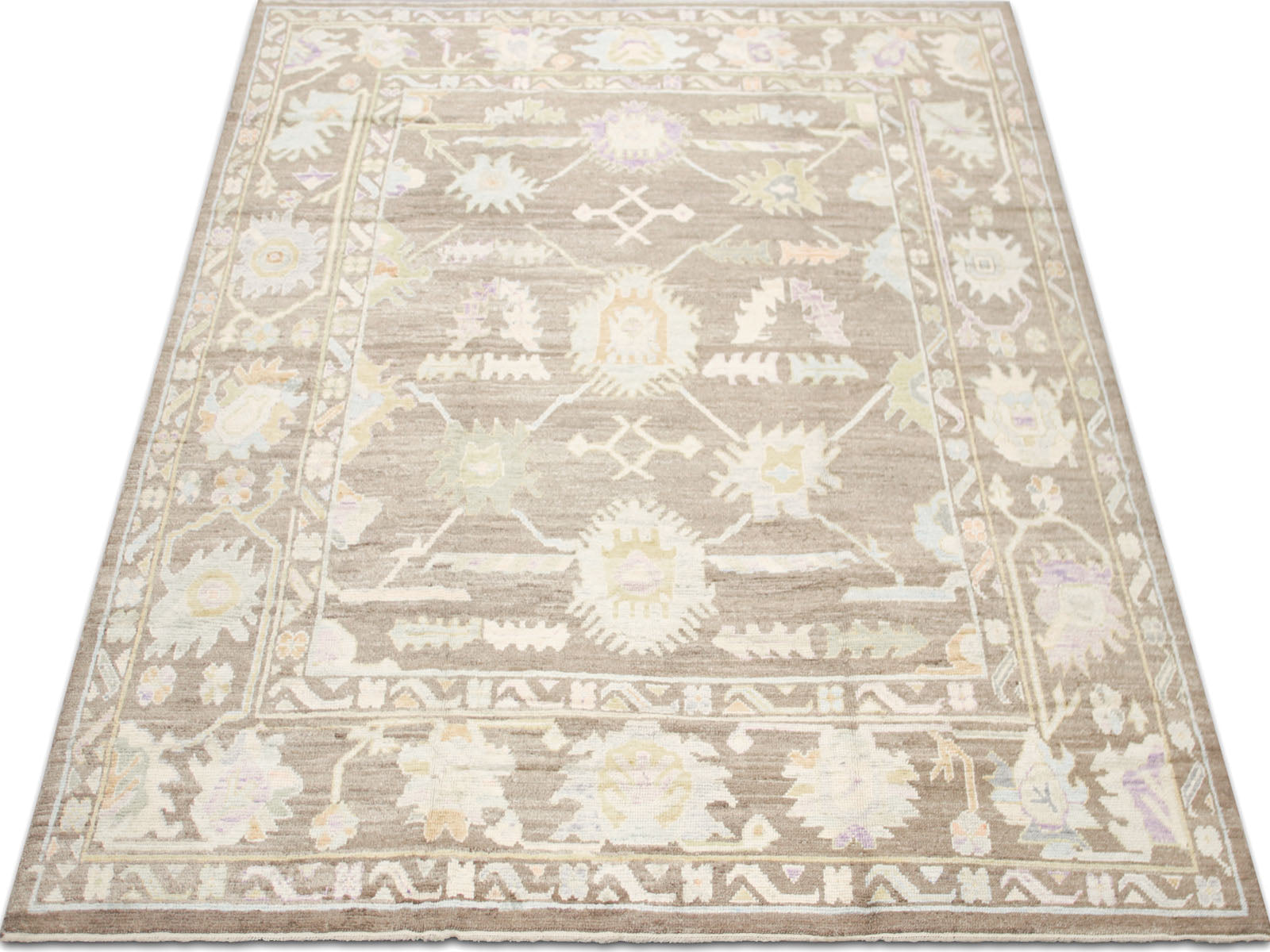 Vintage Turkish Oushak Rug - 9'9" x 14'5" - 240024