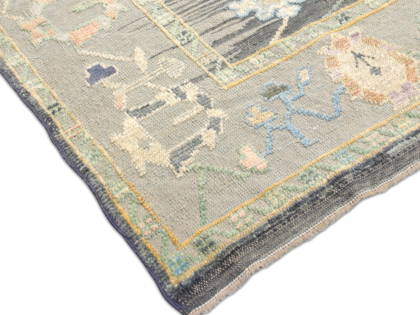 Vintage Turkish Oushak Rug - 12'6" x 16'5"