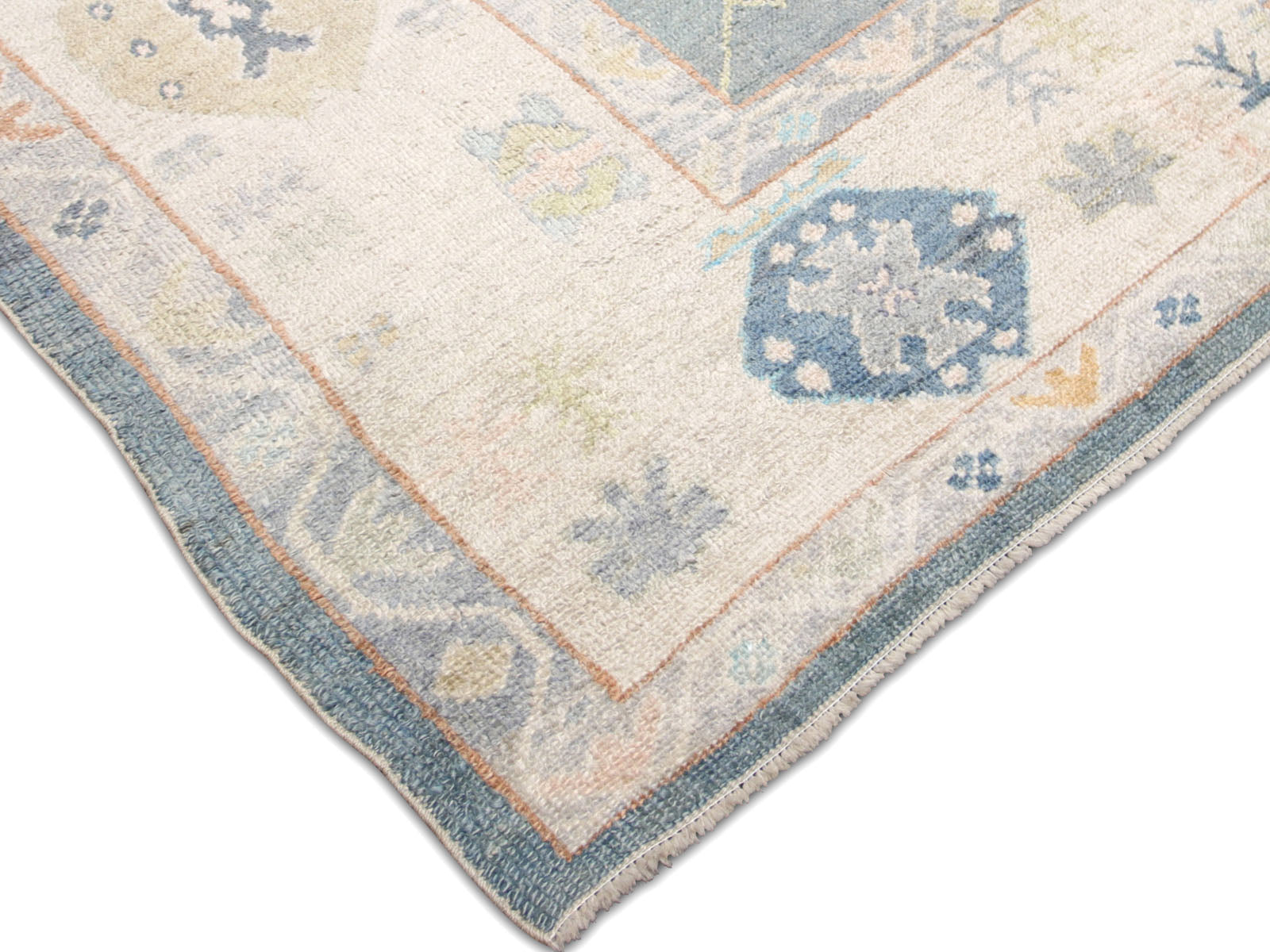 Vintage Turkish Oushak Rug - 9'7" x 14'6" - 240027