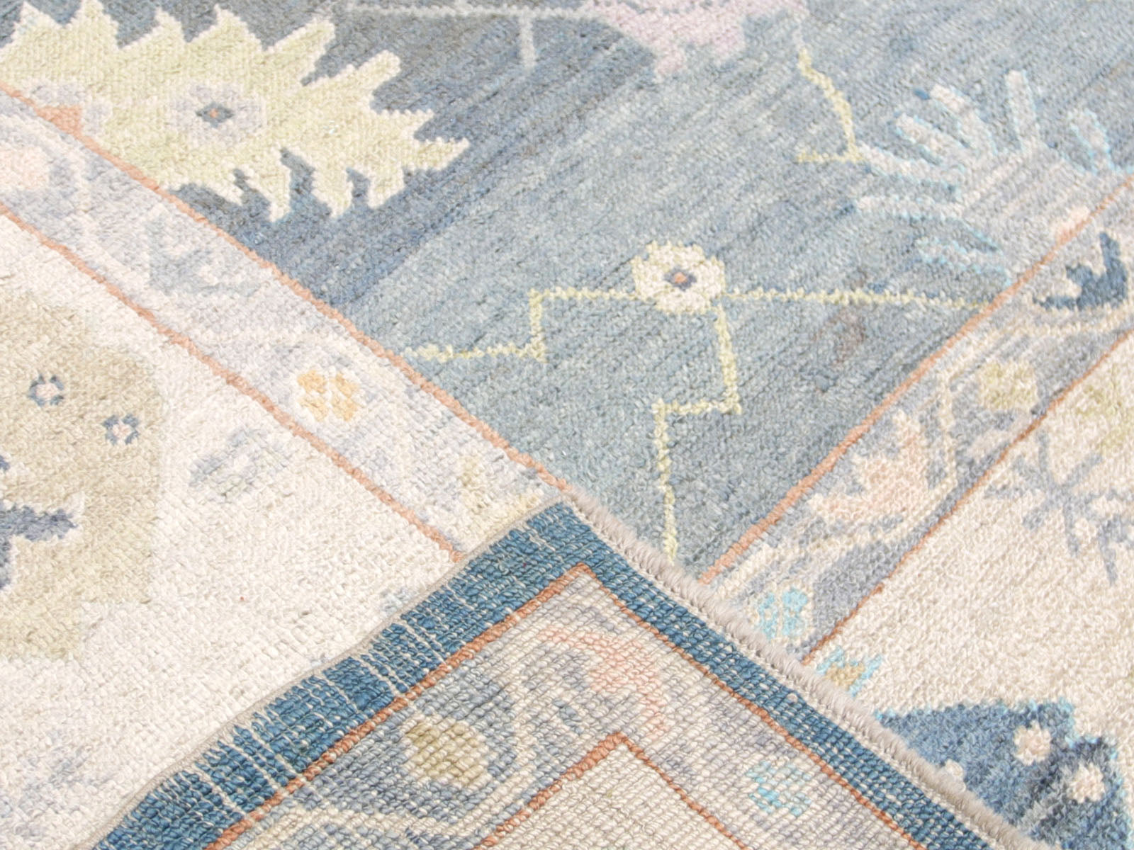 Vintage Turkish Oushak Rug - 9'7" x 14'6"