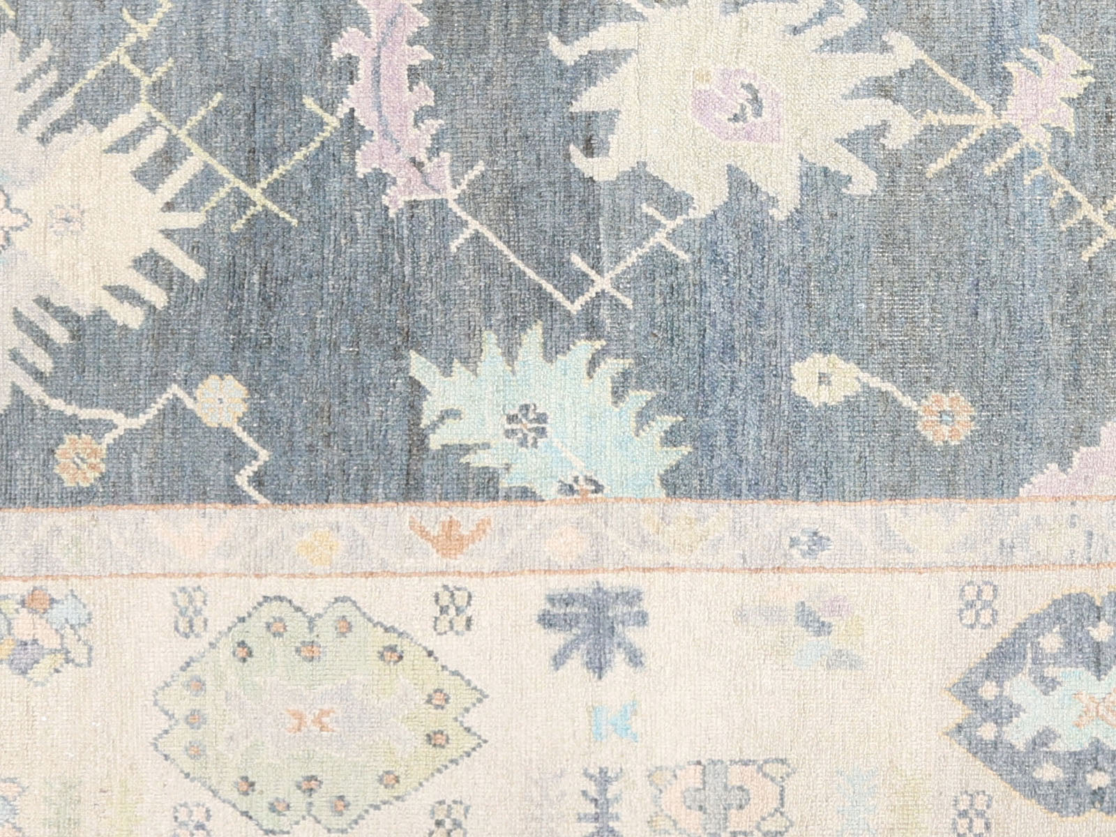 Vintage Turkish Oushak Rug - 9'7" x 14'6"