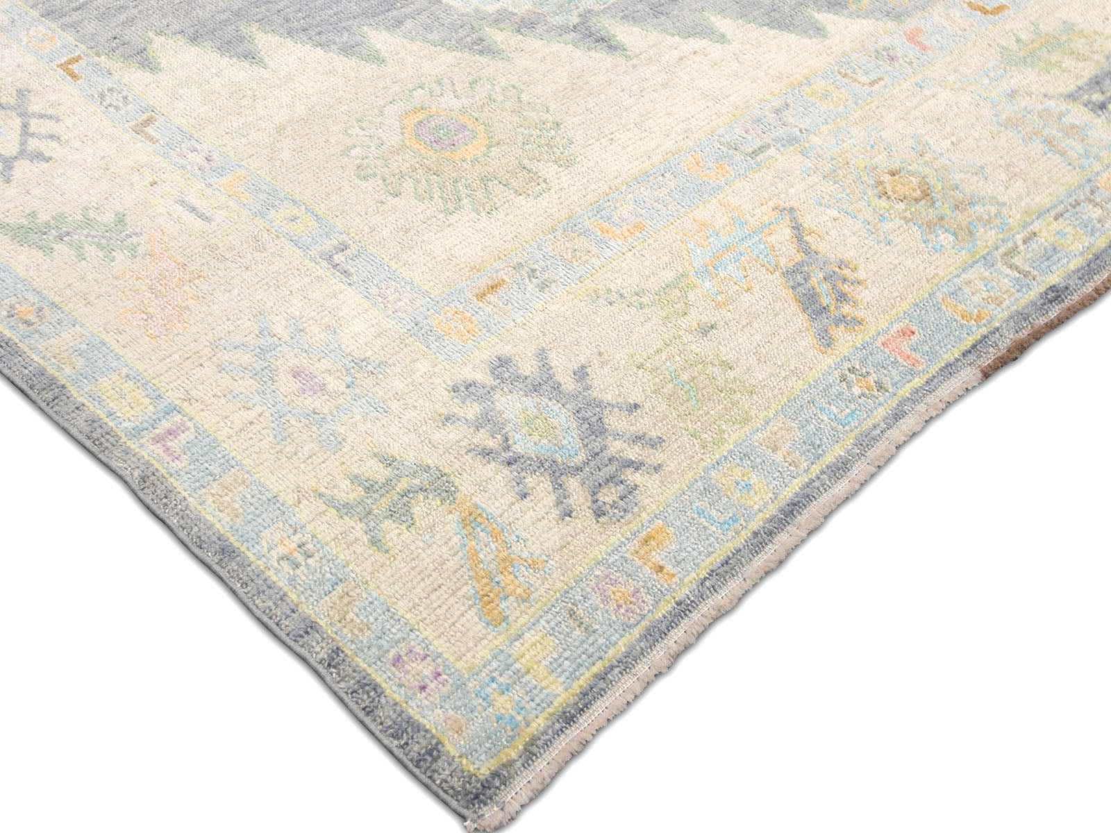 Vintage Turkish Oushak Rug - 10'7" x 13'11"