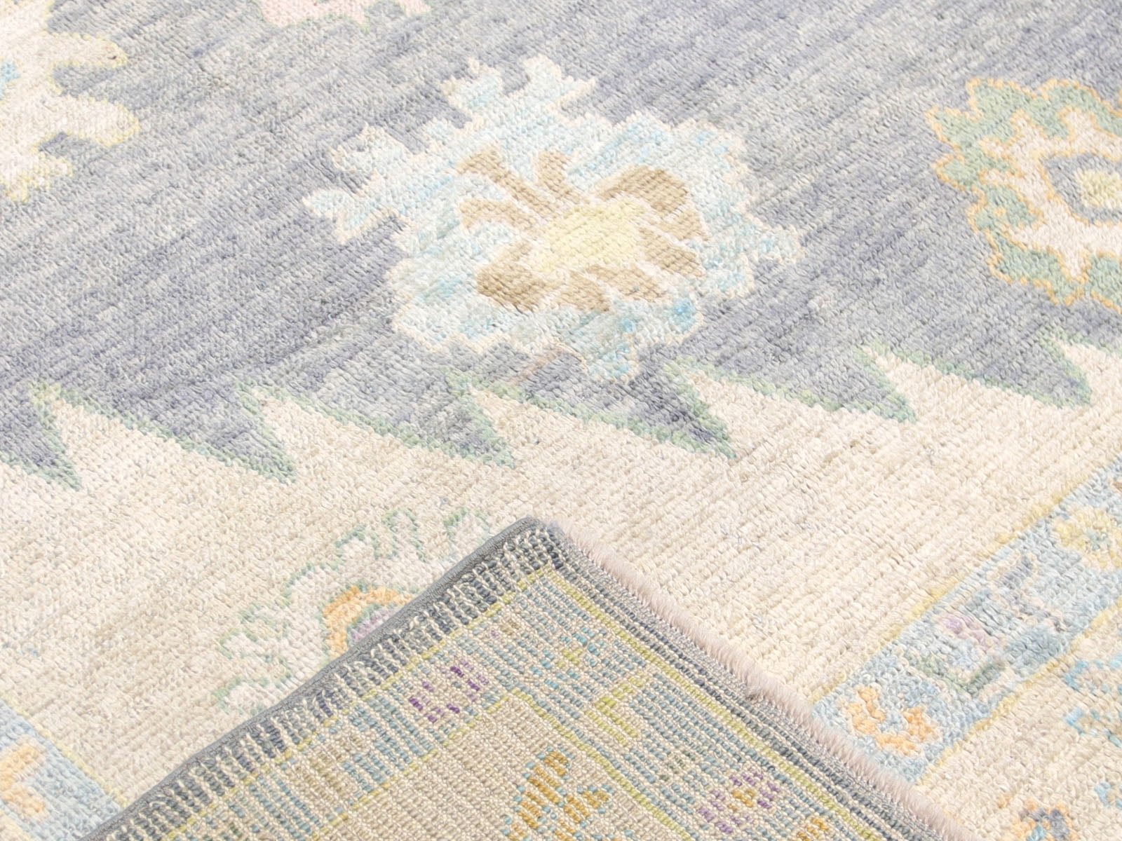 Vintage Turkish Oushak Rug - 10'7" x 13'11"