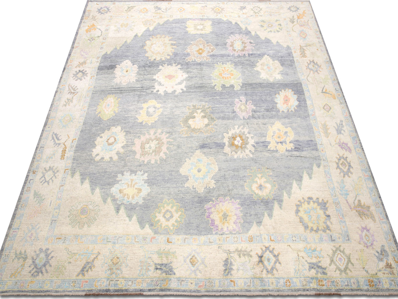 Vintage Turkish Oushak Rug - 10'7" x 13'11"