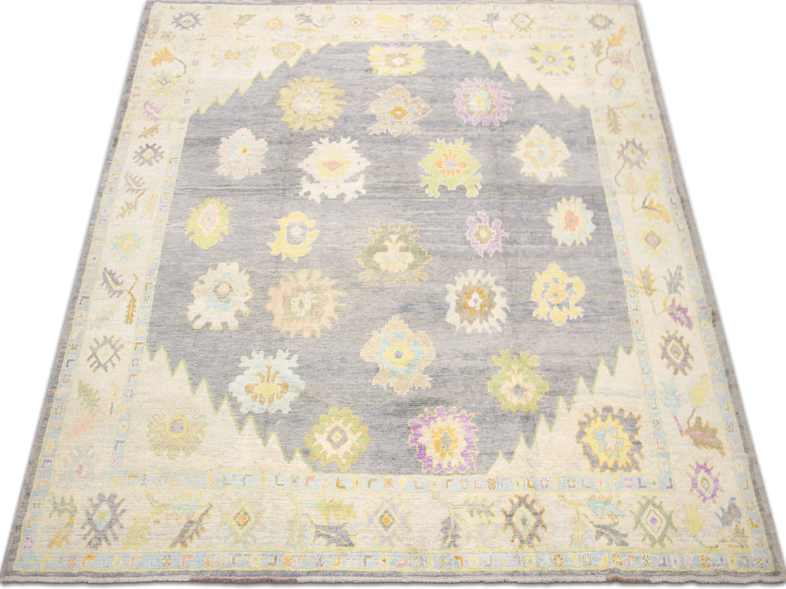 Vintage Turkish Oushak Rug - 10'7" x 13'11" - 240028