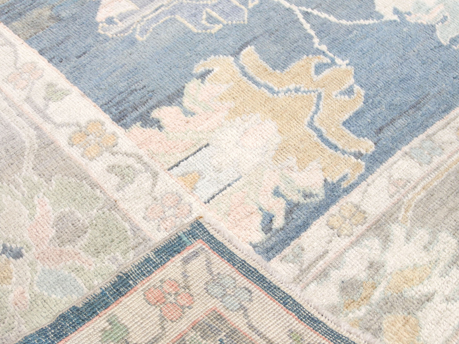 Vintage Turkish Oushak Rug - 9'2" x 11'5"
