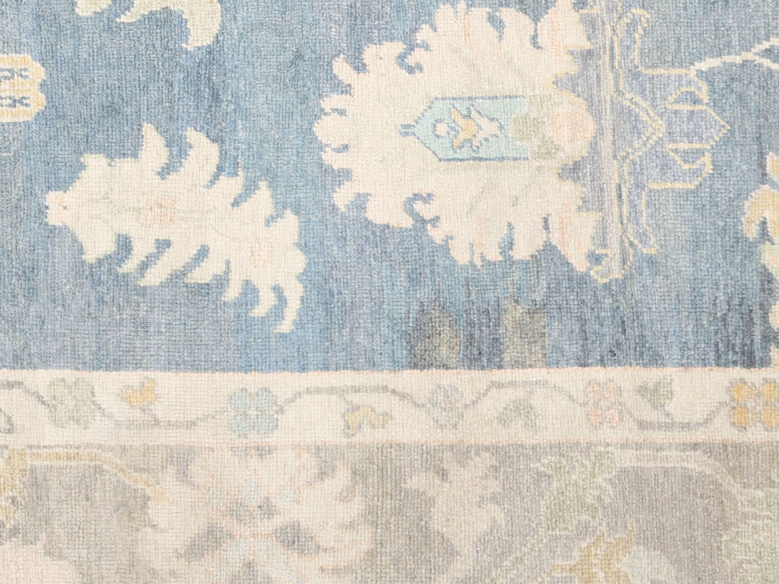 Vintage Turkish Oushak Rug - 9'2" x 11'5"