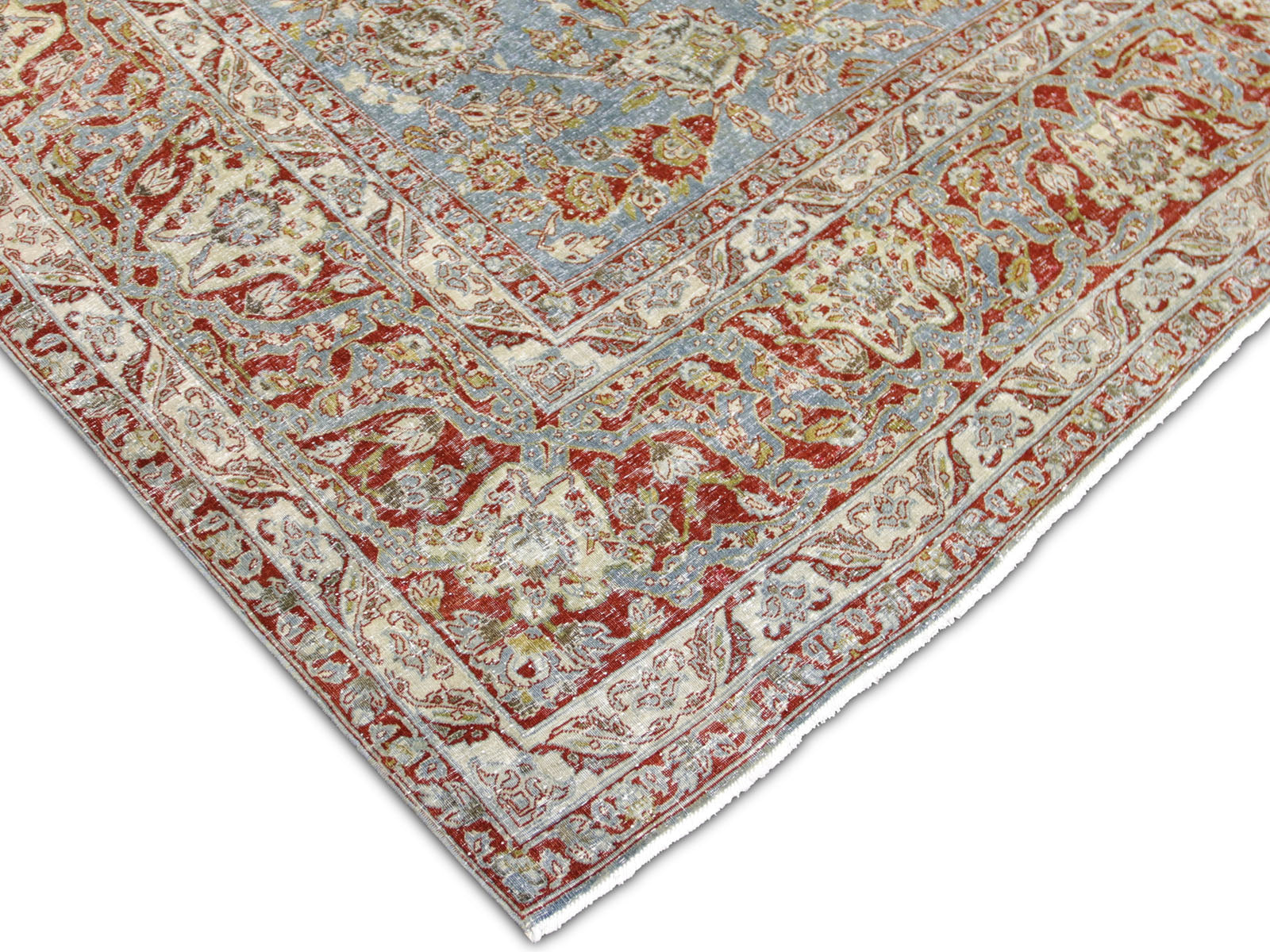 Semi Antique Persian Kashan Rug - 9'0" x 11'8"