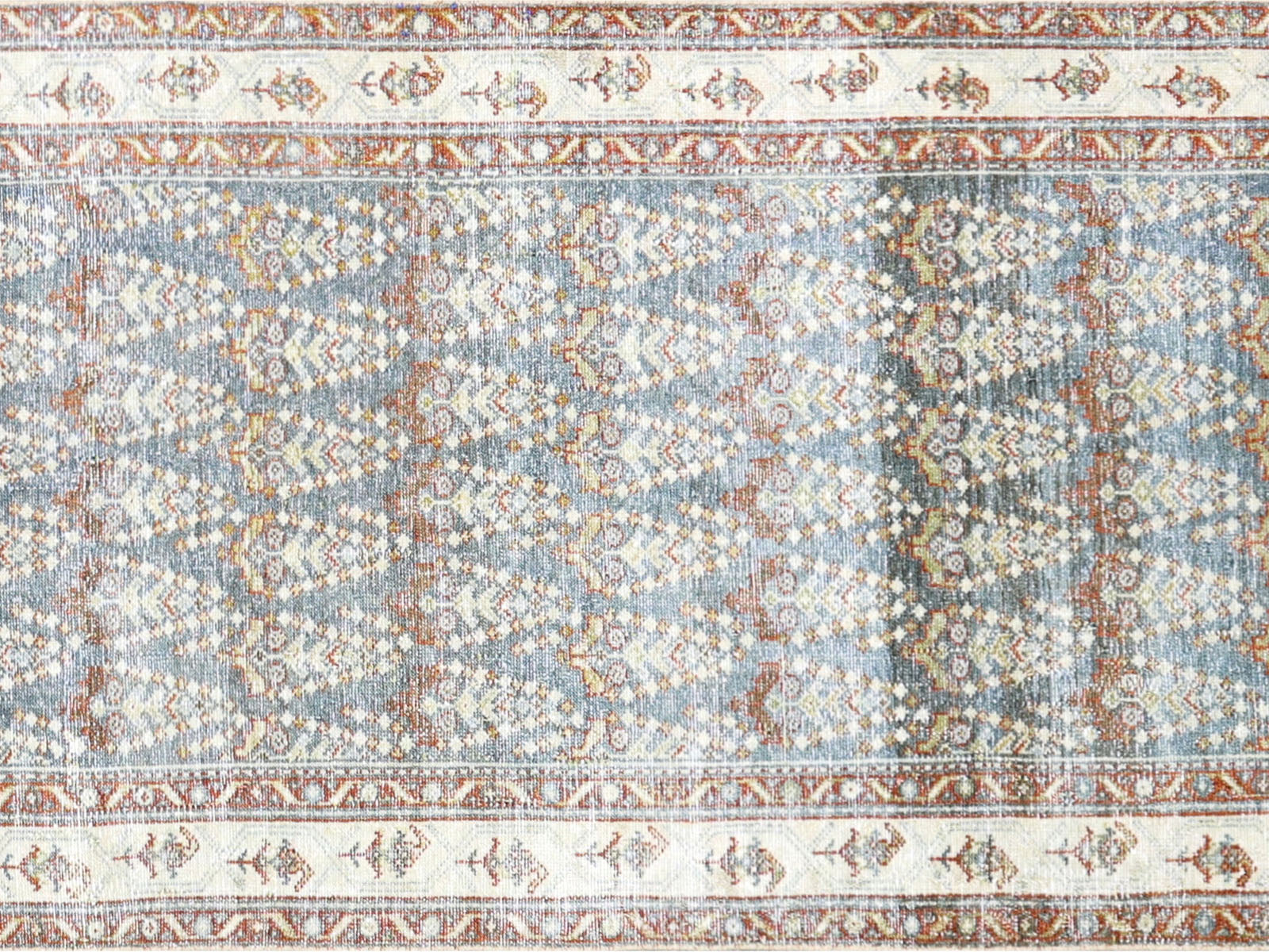 Semi Antique Persian Melayer Runner - 3'4" x 16'2"