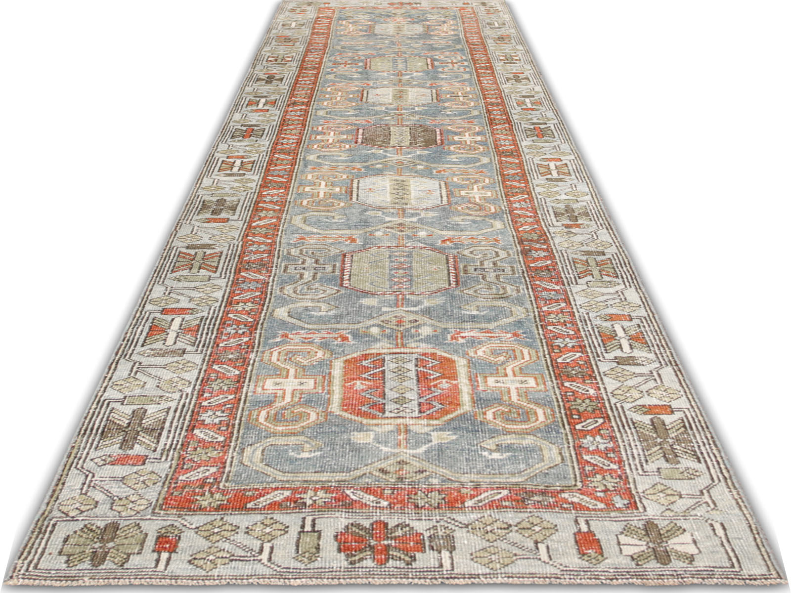 Semi Antique Persian Melayer Runner - 2'9" x 11'8"