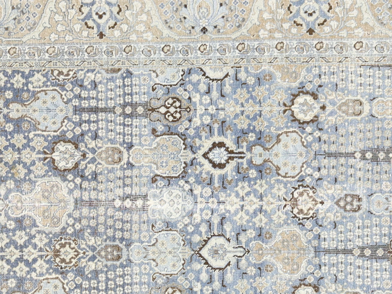 Vintage Persian Tabriz Rug - 7'8" x 11'0"