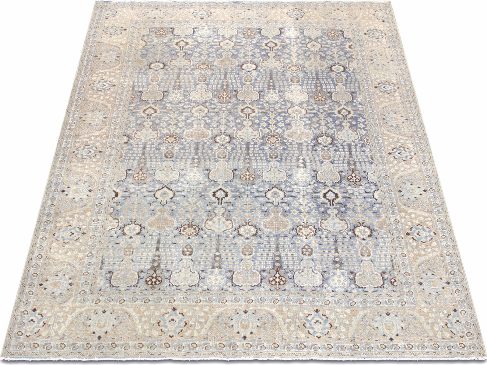 Vintage Persian Tabriz Rug - 7'8" x 11'0"