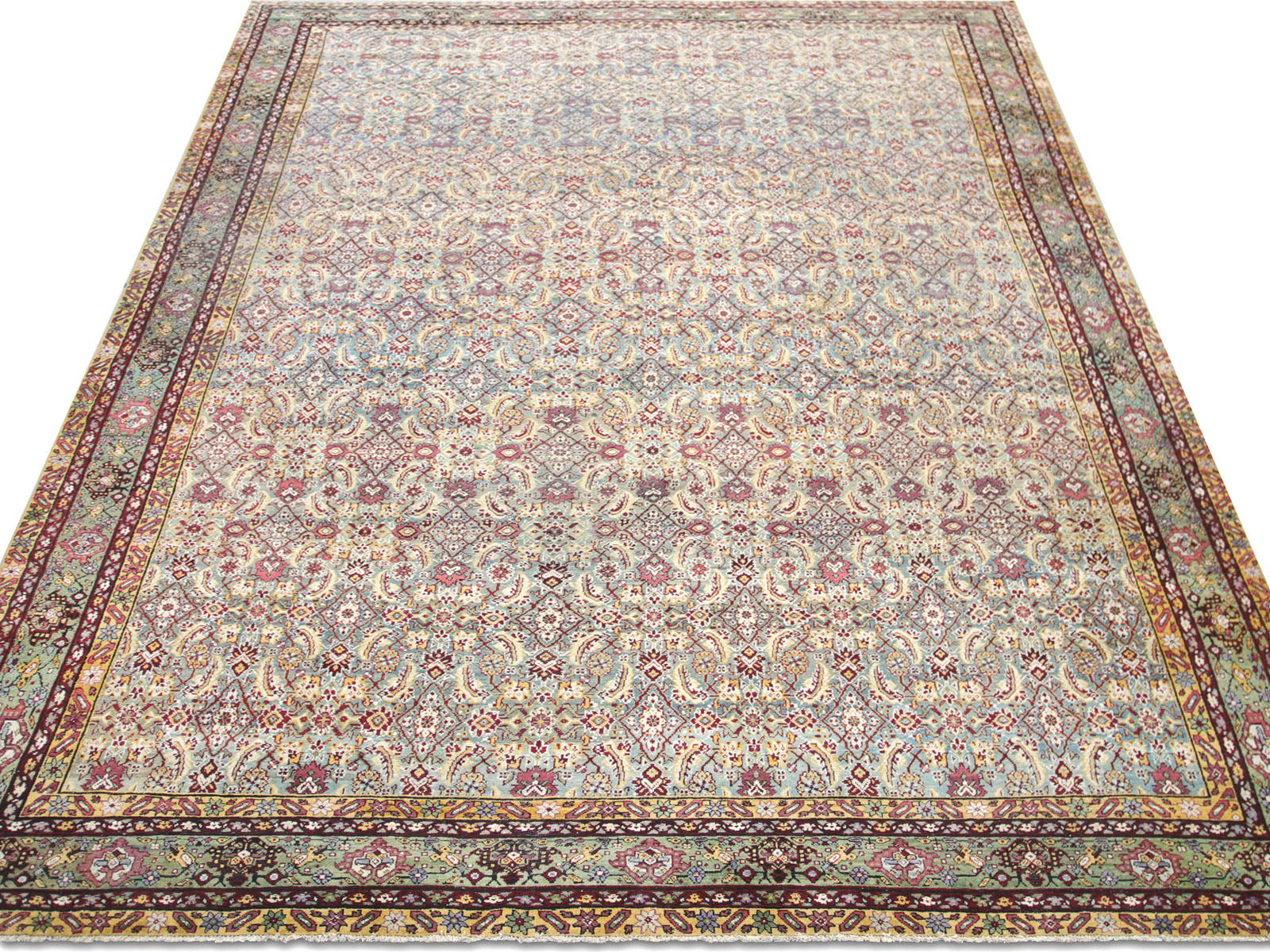 Antique Persian Mahal Rug - 11'11" x 15'7"