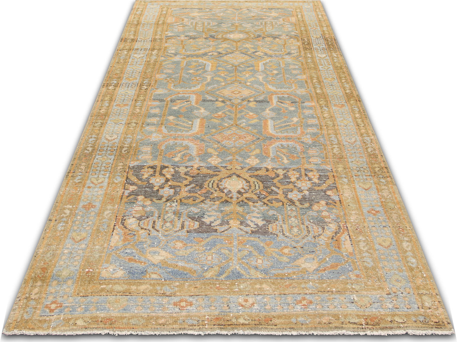 Semi Antique Persian Melayer Rug - 3'4" x 8'7"