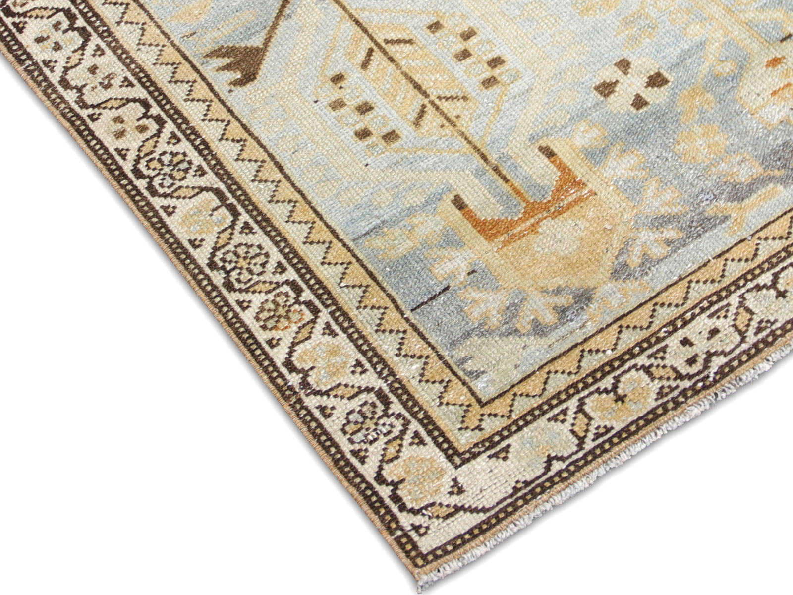 Semi Antique Persian Melayer Rug - 3'4" x 9'3"