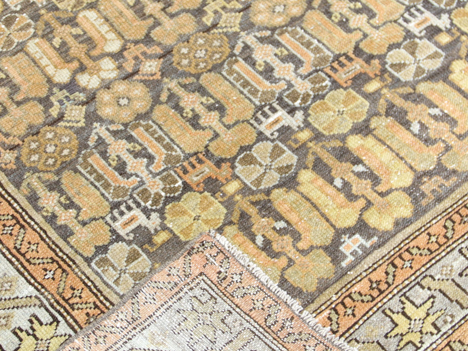 Semi Antique Persian Melayer Rug - 3'8" x 9'0"