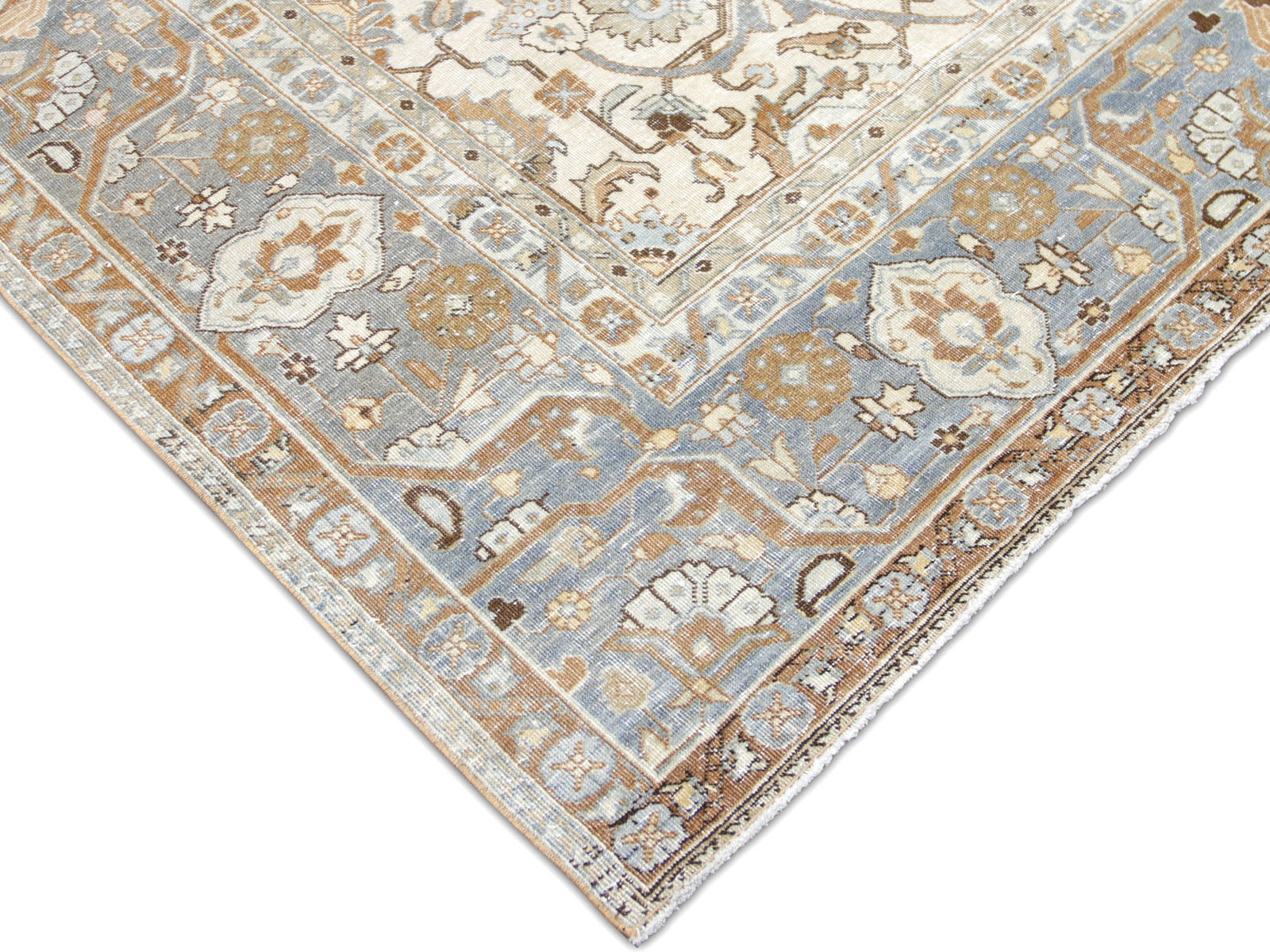 Semi Antique Persian Tabriz Rug - 6'7" x 10'1"