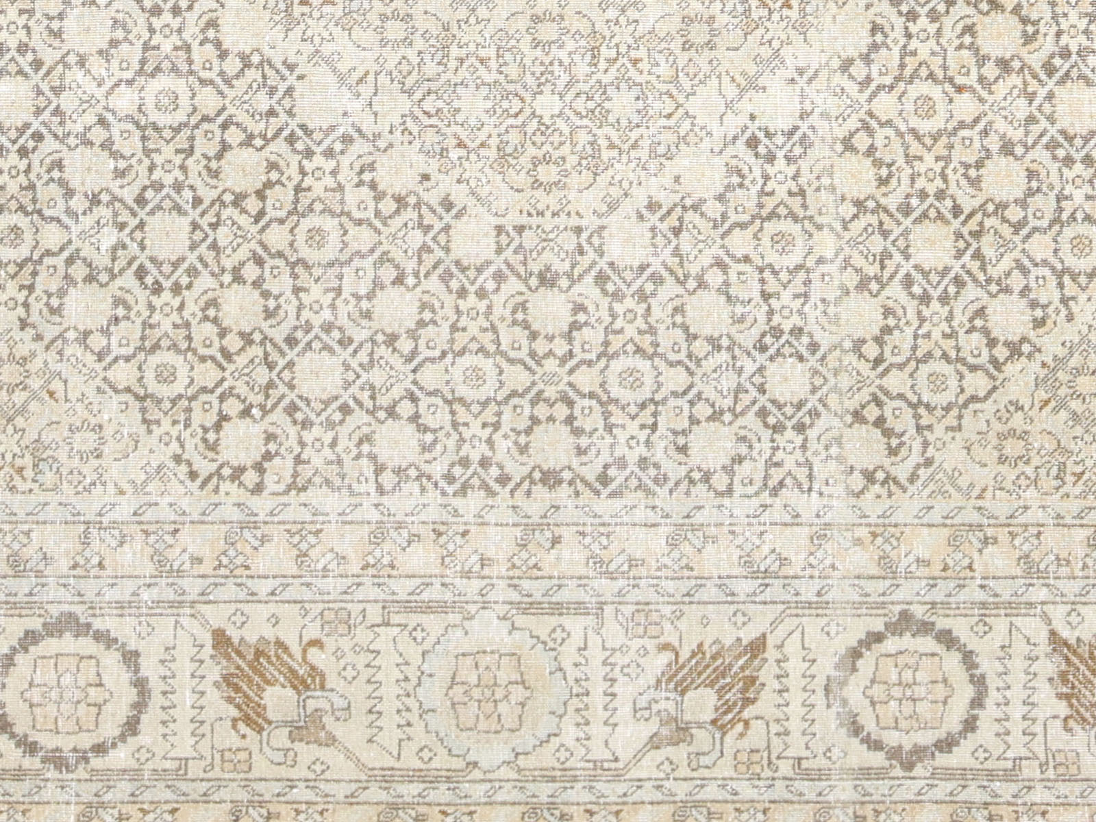 Semi Antique Persian Tabriz Rug - 7'10" x 10'10"