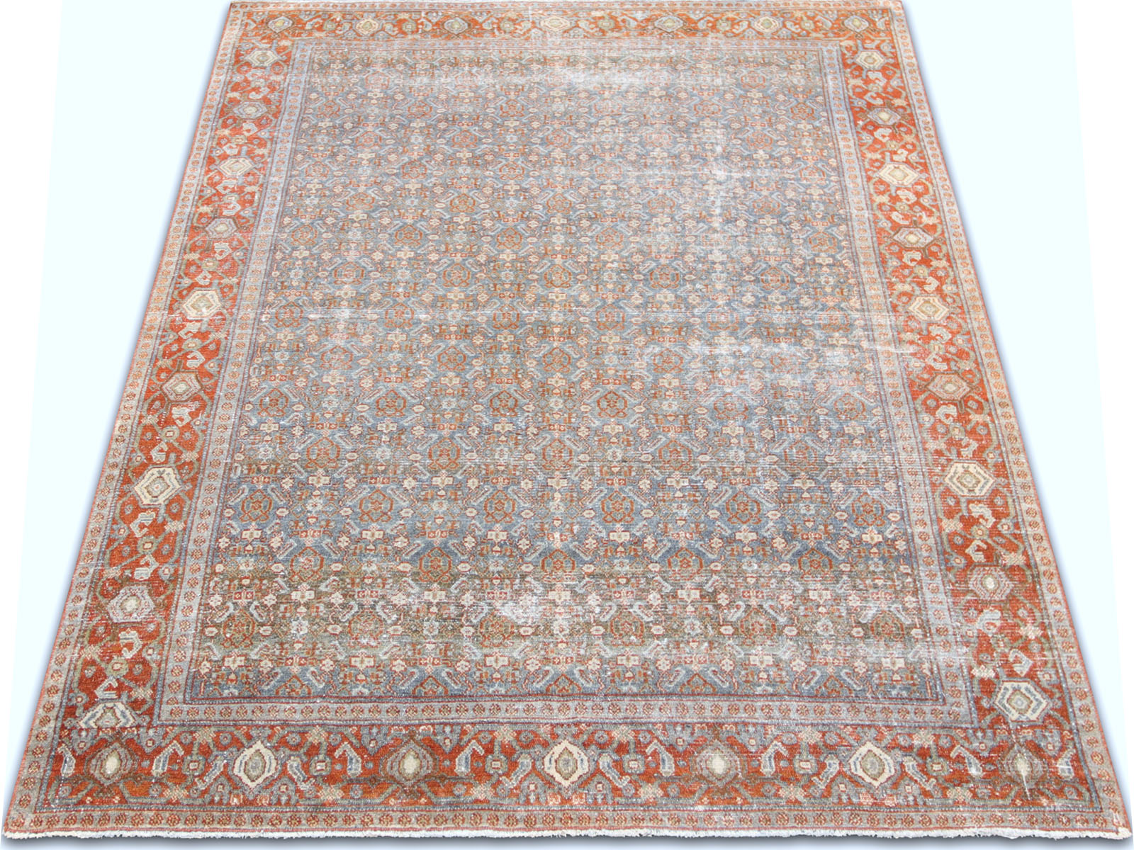 Antique Persian Senne Rug - 4'5" x 6'5"