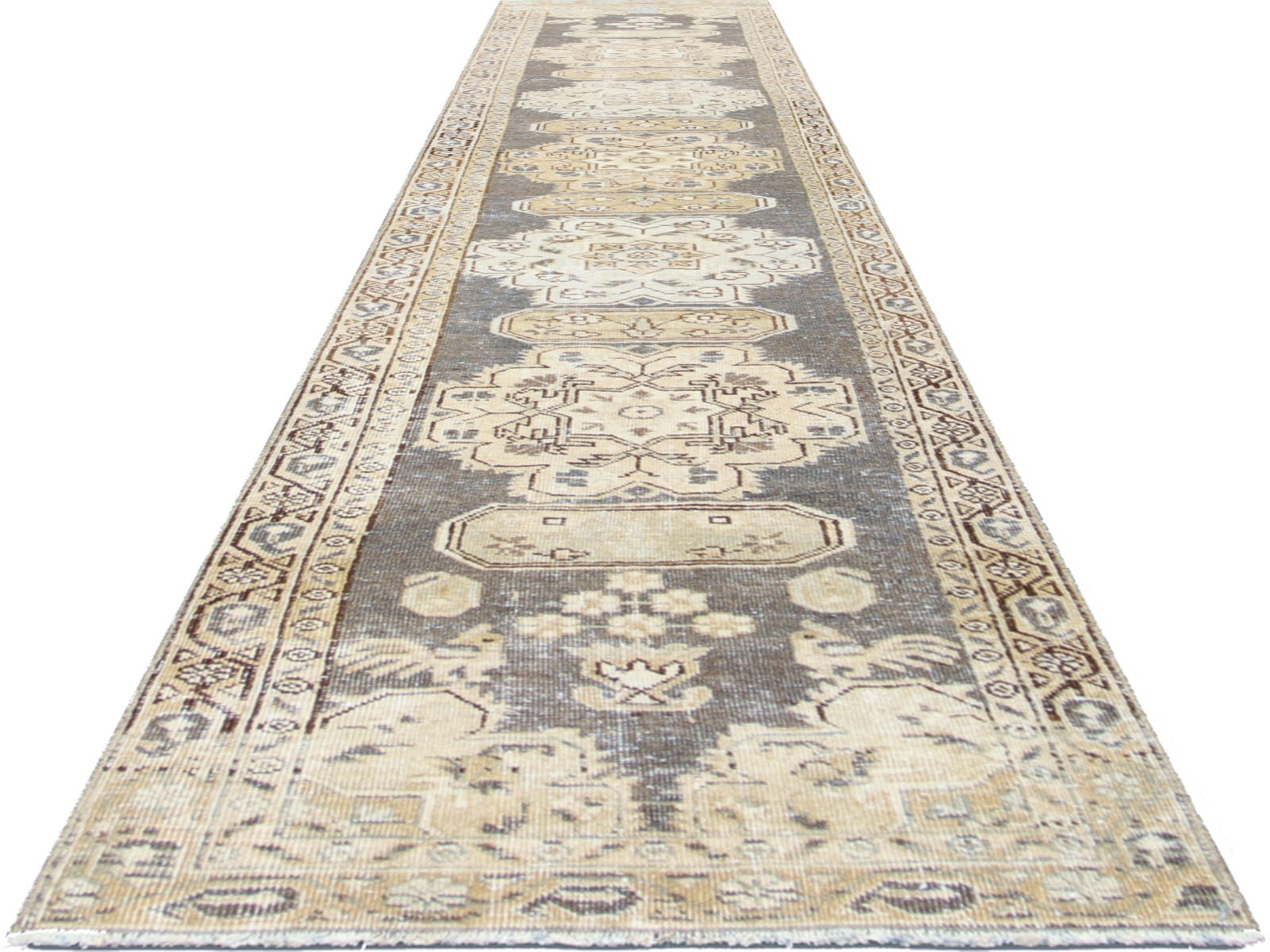 Semi Antique Persian Heriz Runner - 2'1" x 11'0"