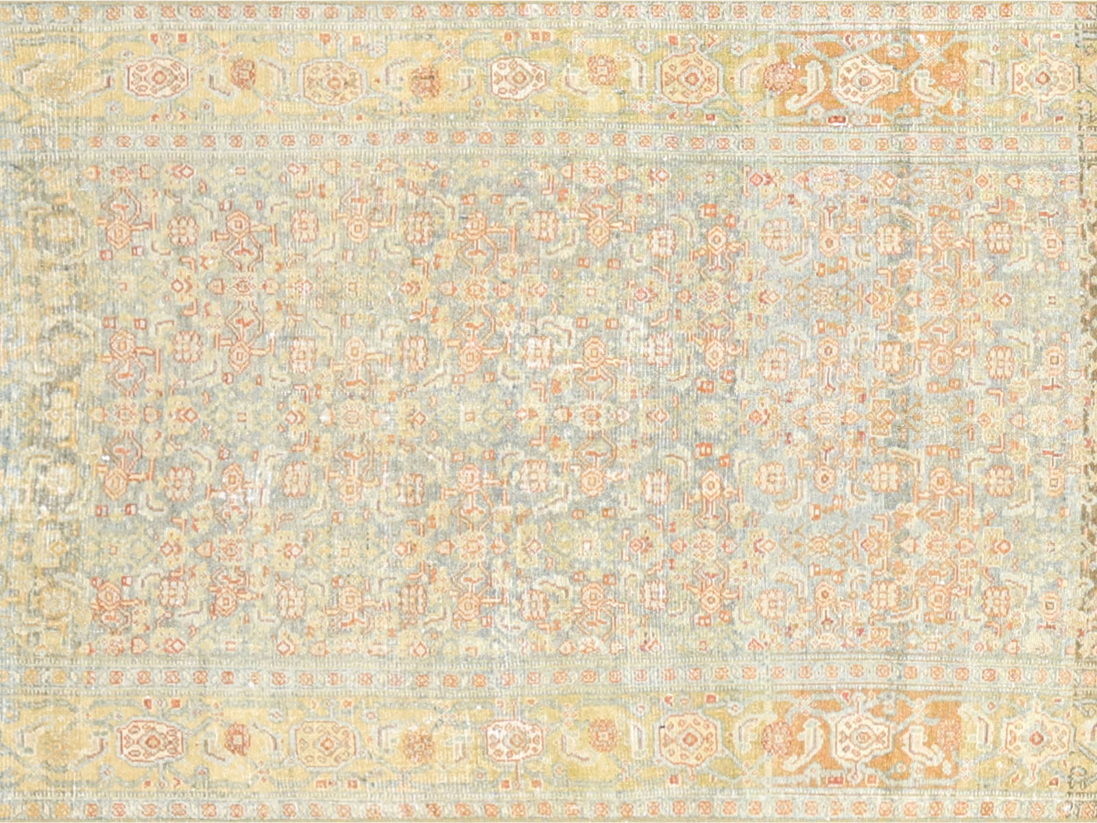 Antique Persian Senne Runner - 3'2" x 16'1"