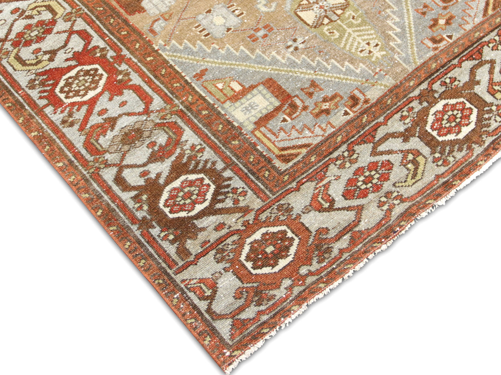 Semi Antique Persian Melayer Rug - 3'4" x 6'7"