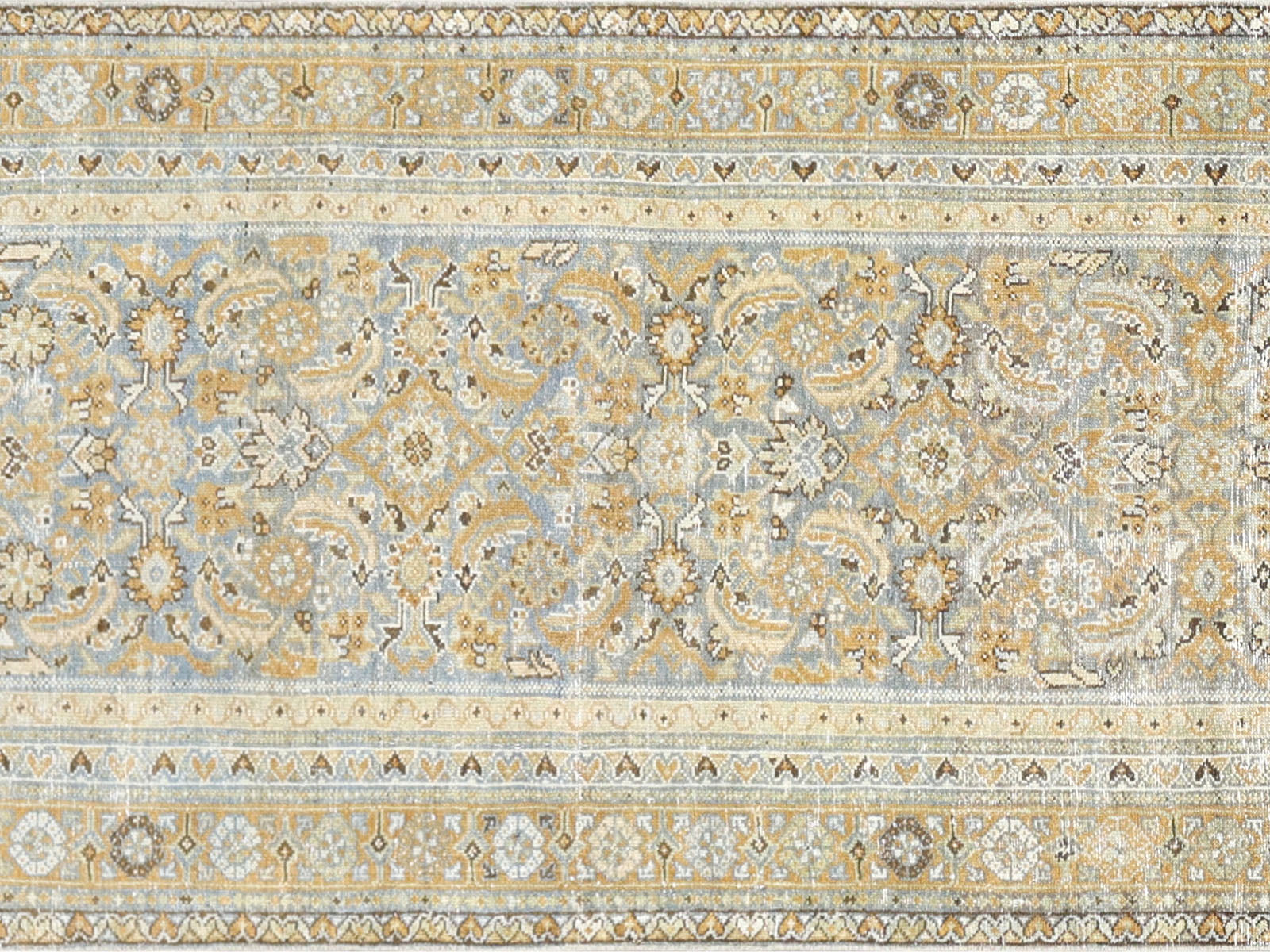 Antique Persian Melayer Runner - 3'4" x 16'4"