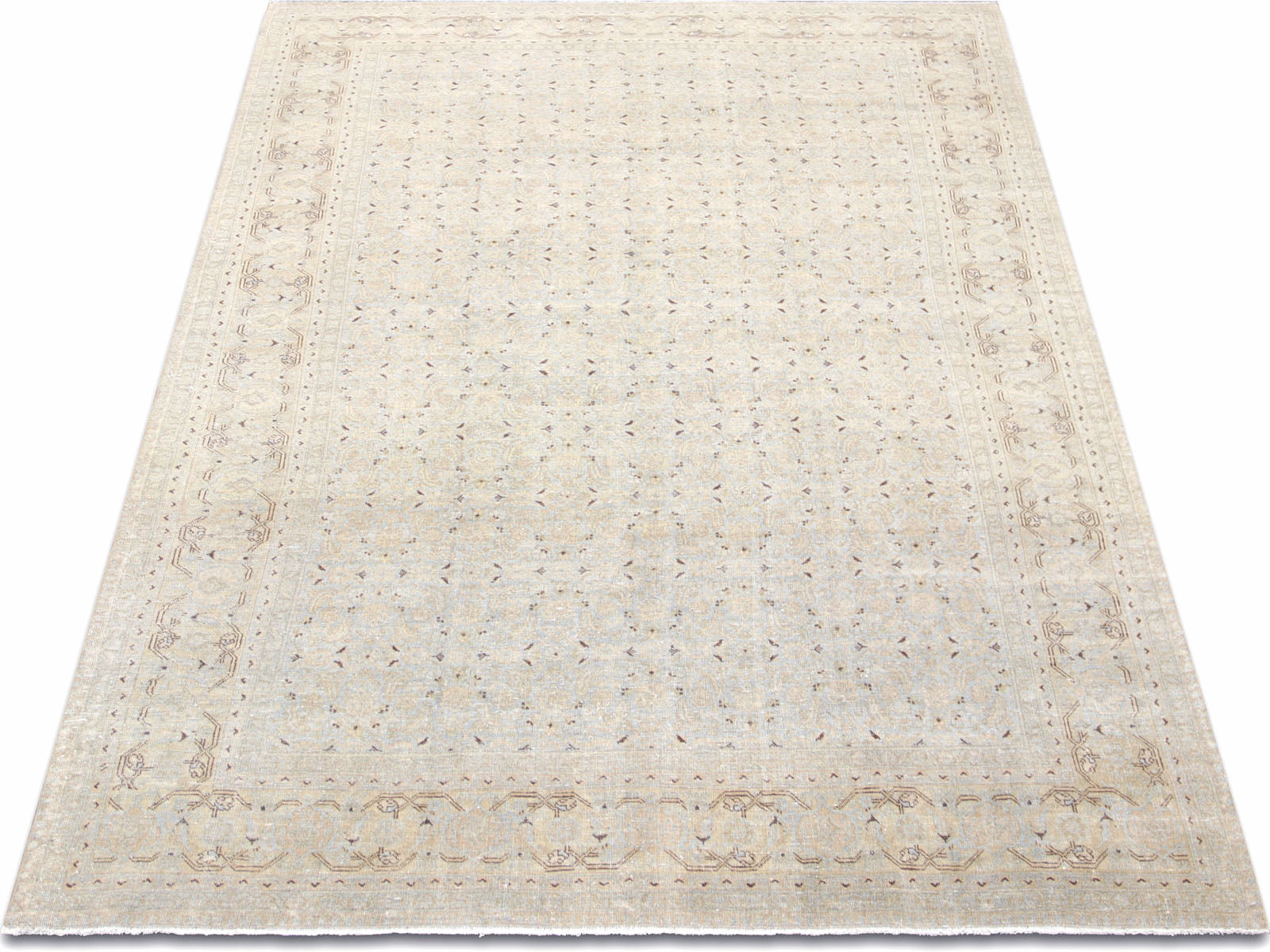 Semi Antique Persian Tabriz Rug - 6'3" x 9'9"