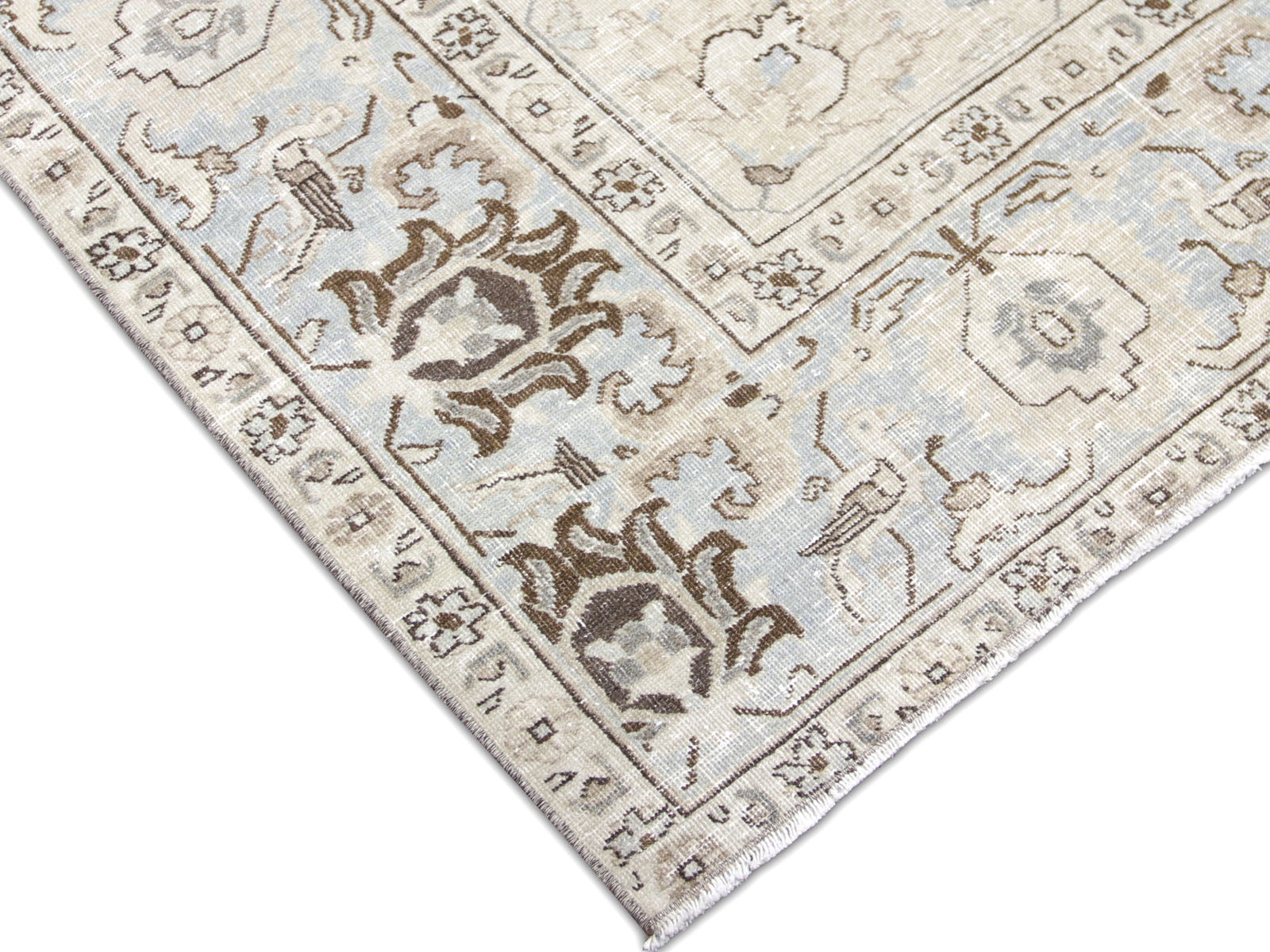 Semi Antique Persian Tabriz Rug - 7'4" x 9'9"