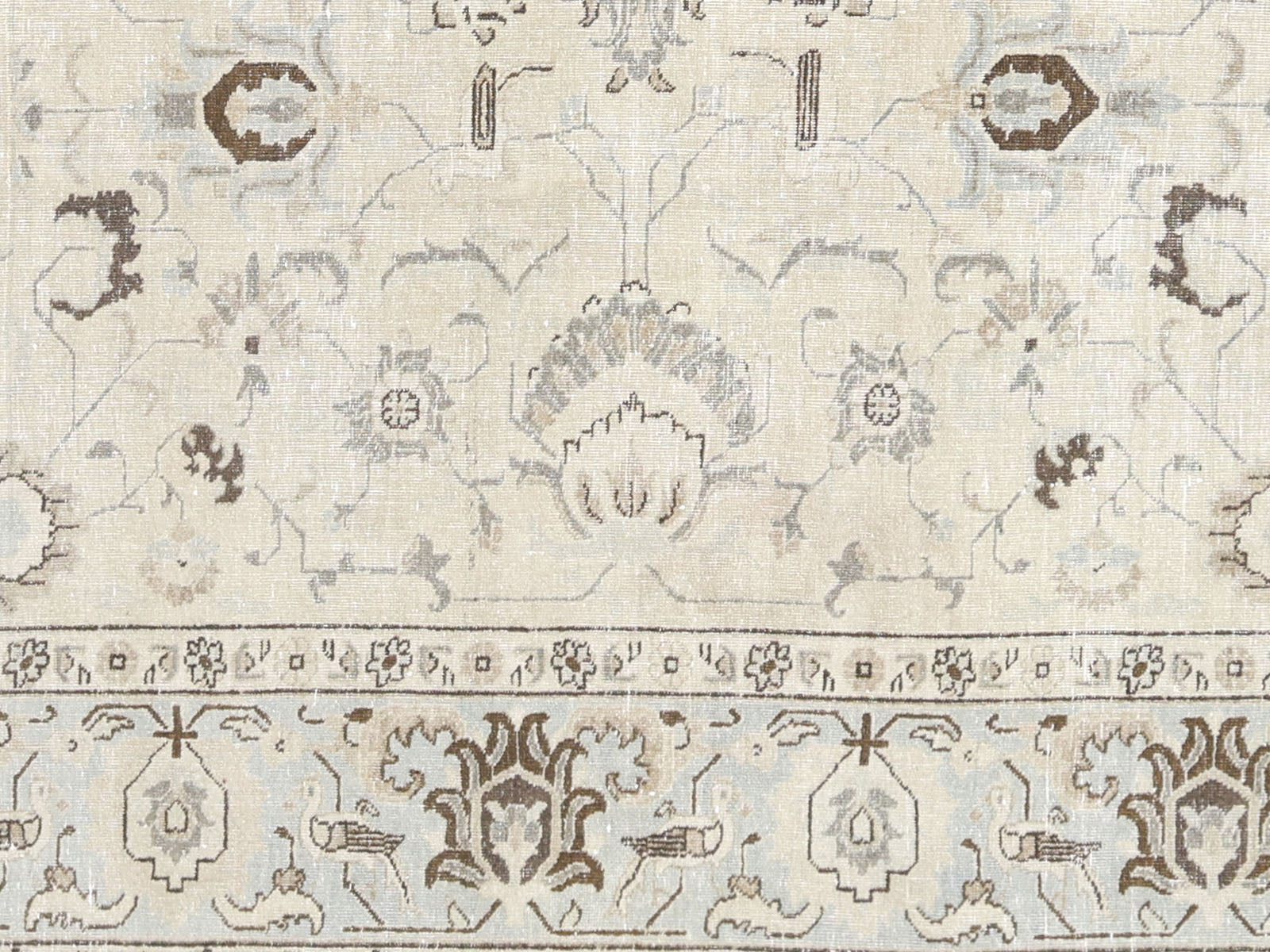 Semi Antique Persian Tabriz Rug - 7'4" x 9'9"