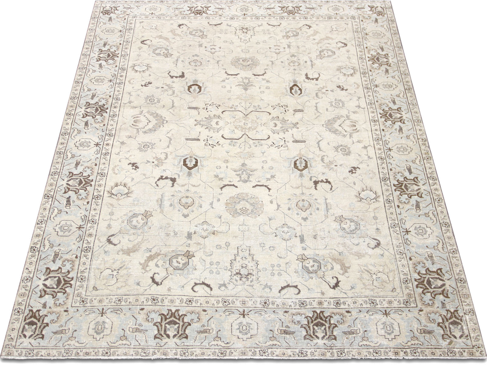 Semi Antique Persian Tabriz Rug - 7'4" x 9'9"