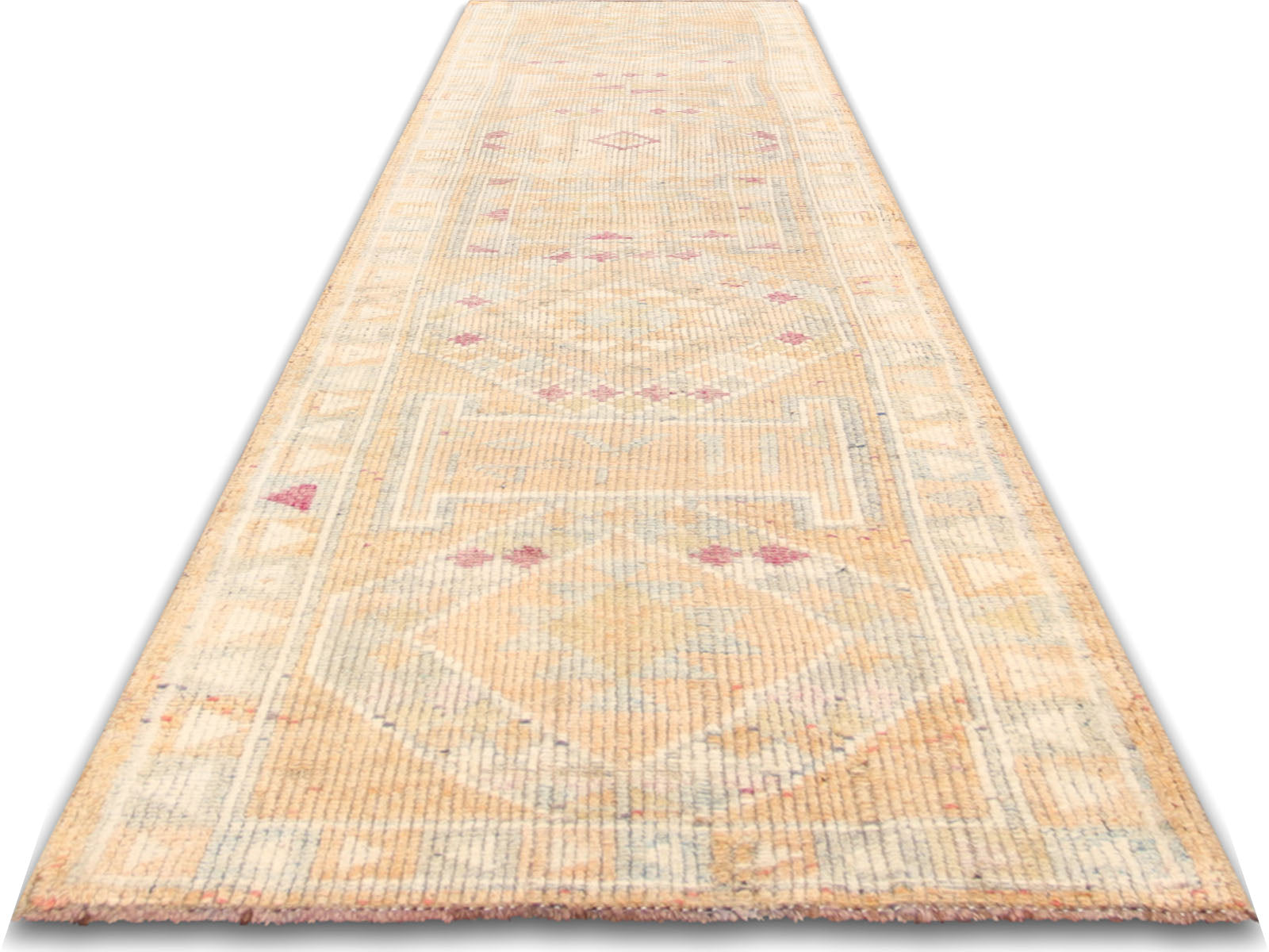 Vintage Turkish Oushak Runner - 2'10" x 10'10"