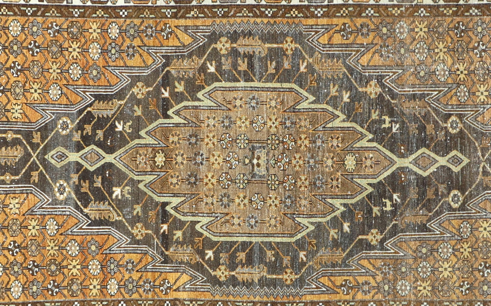 Antique Persian Melayer Runner - 3'11" x 6'4"