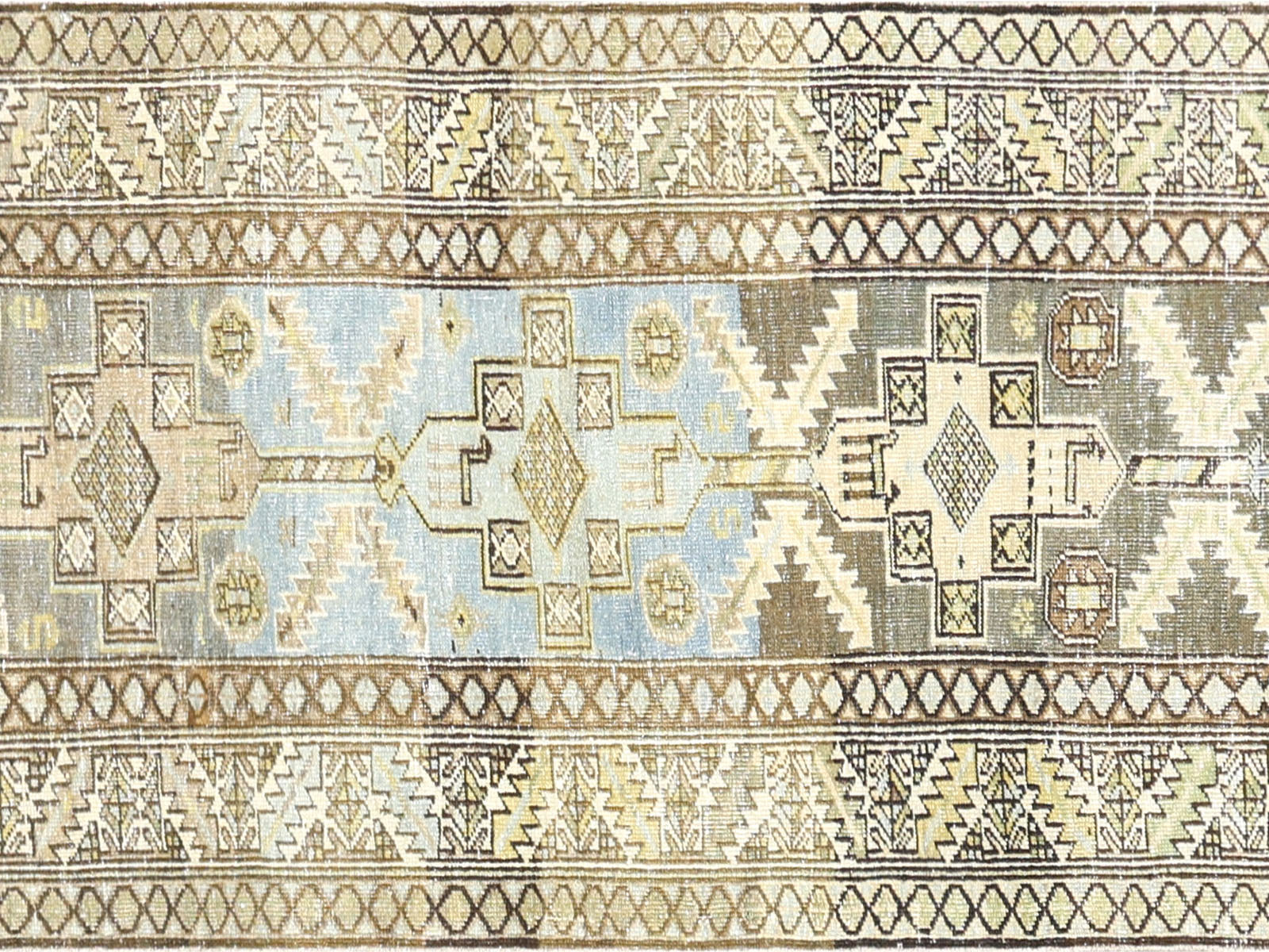 Semi Antique Persian Melayer Runner - 2'10" x 14'5"