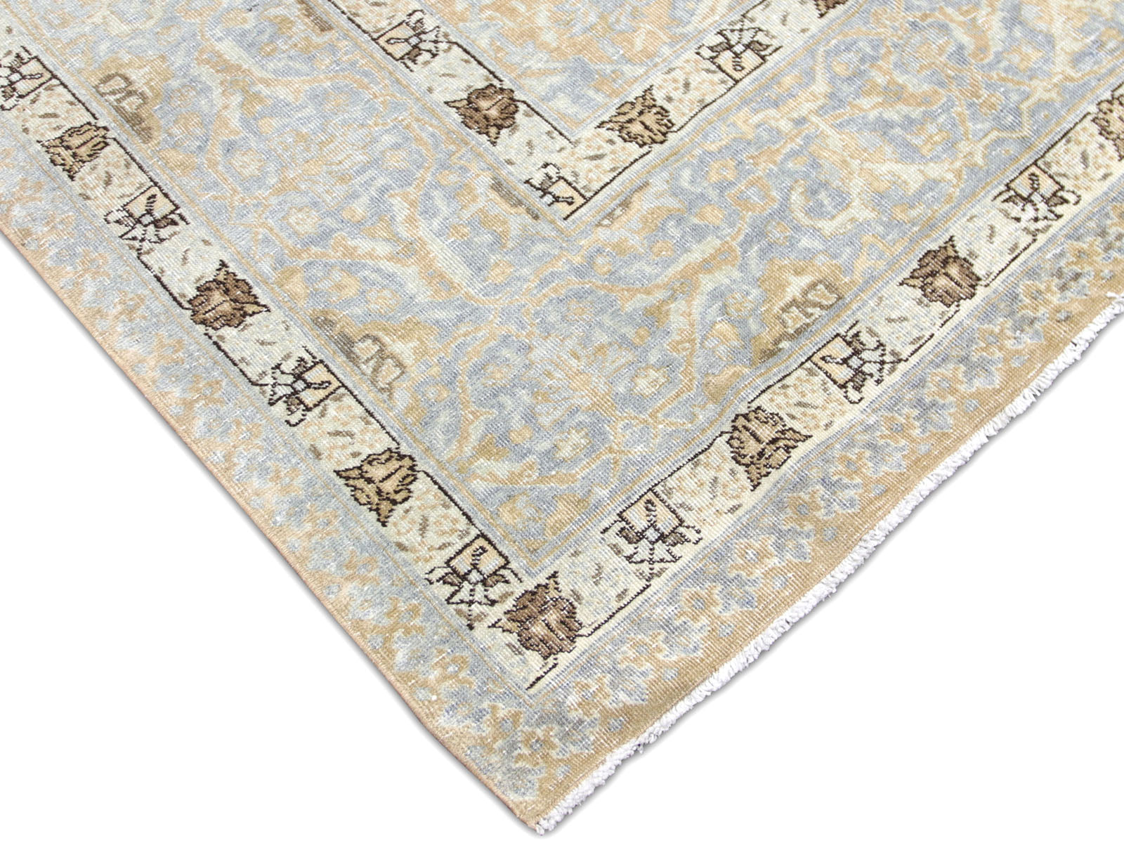 Semi Antique Persian Tabriz Rug - 10'8" x 17'0"