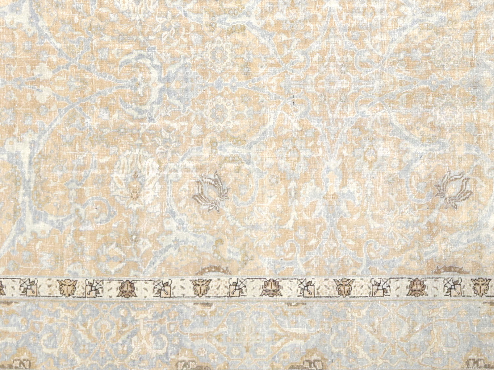 Semi Antique Persian Tabriz Rug - 10'8" x 17'0"