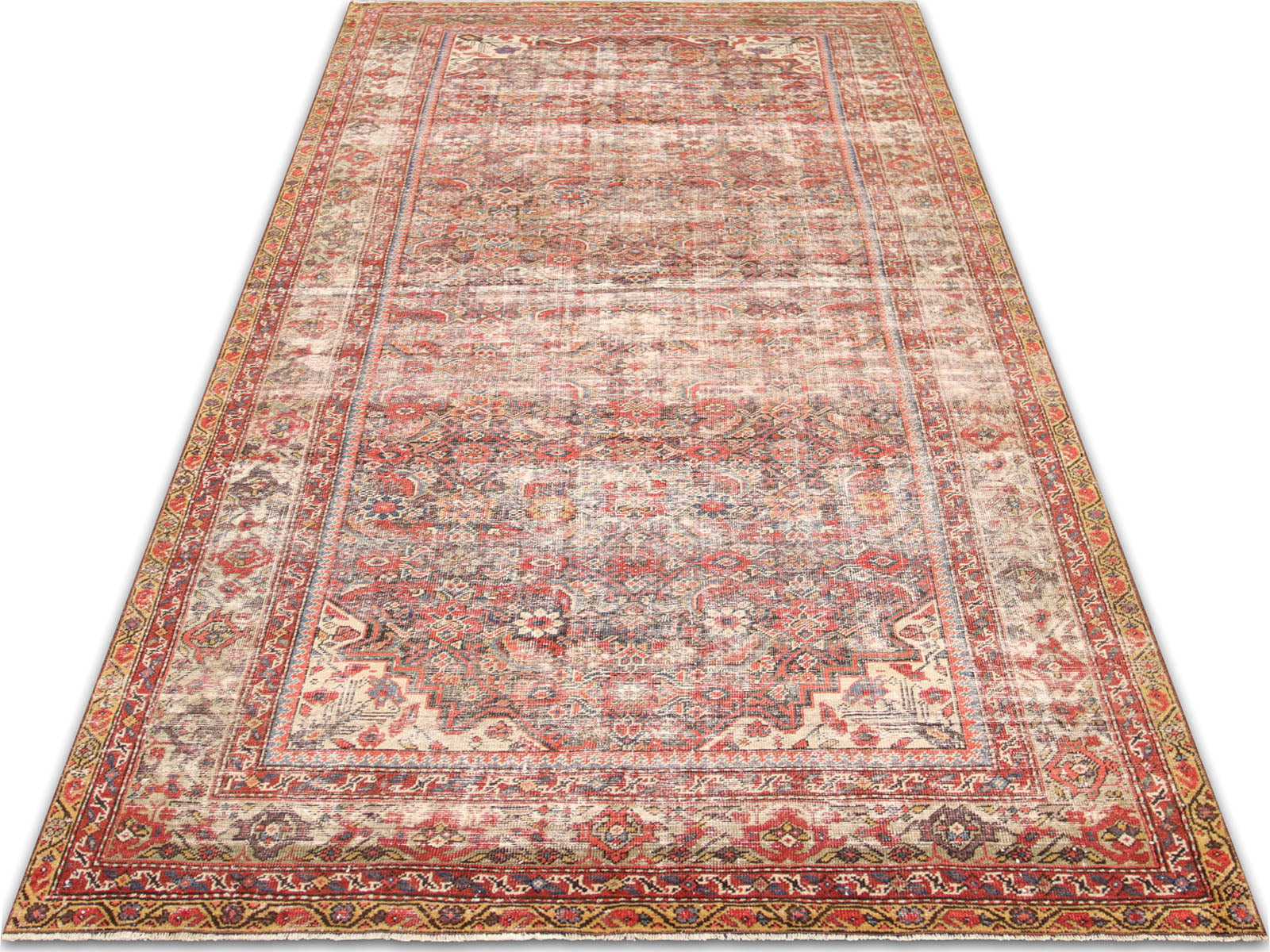 Antique Persian Mahal Rug - 5'0" x 11'2"