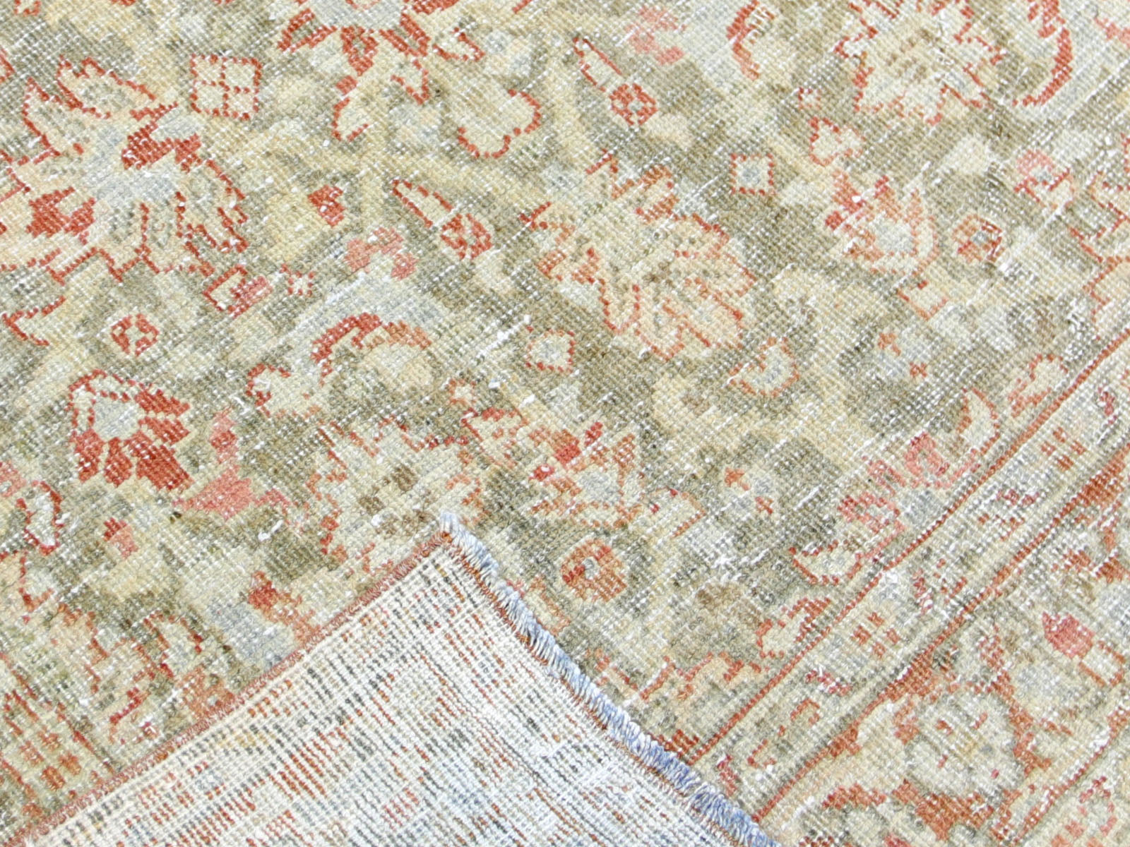 Antique Persian Mahal Runner - 3'5" x 12'7"