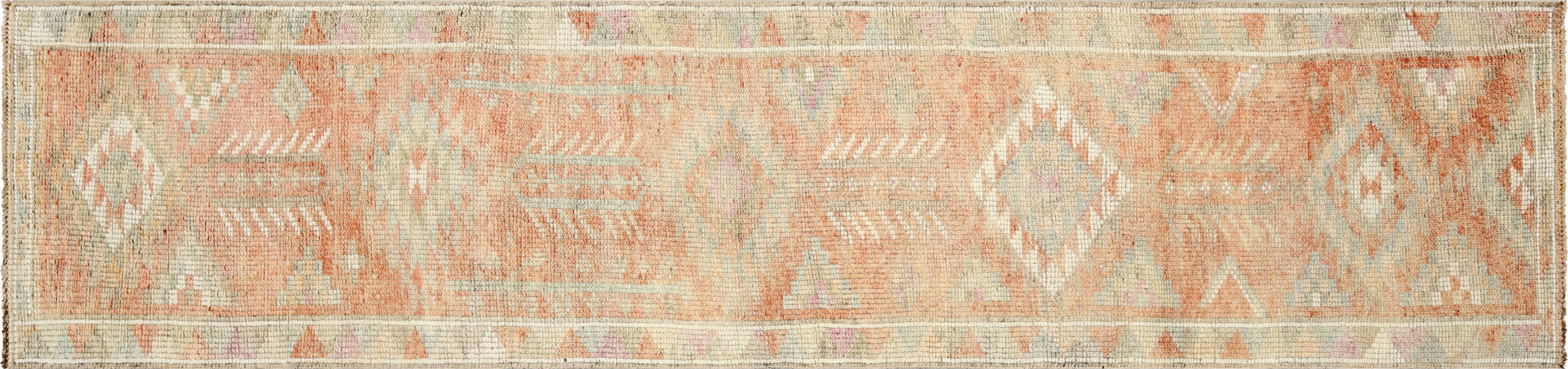 Vintage Turkish Oushak Runner - 2'10" x 11'11"