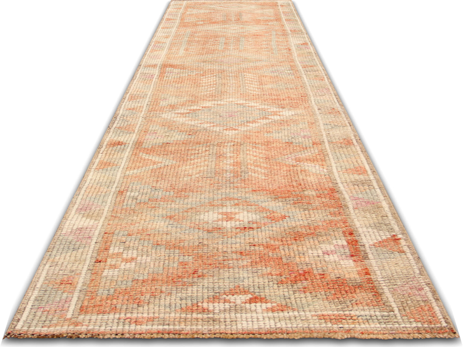Vintage Turkish Oushak Runner - 2'10" x 11'11"