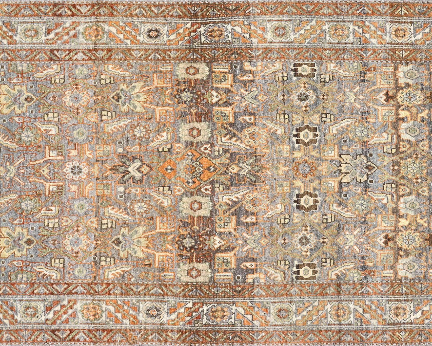 Antique Persian Melayer Runner - 3'3" x 9'10"